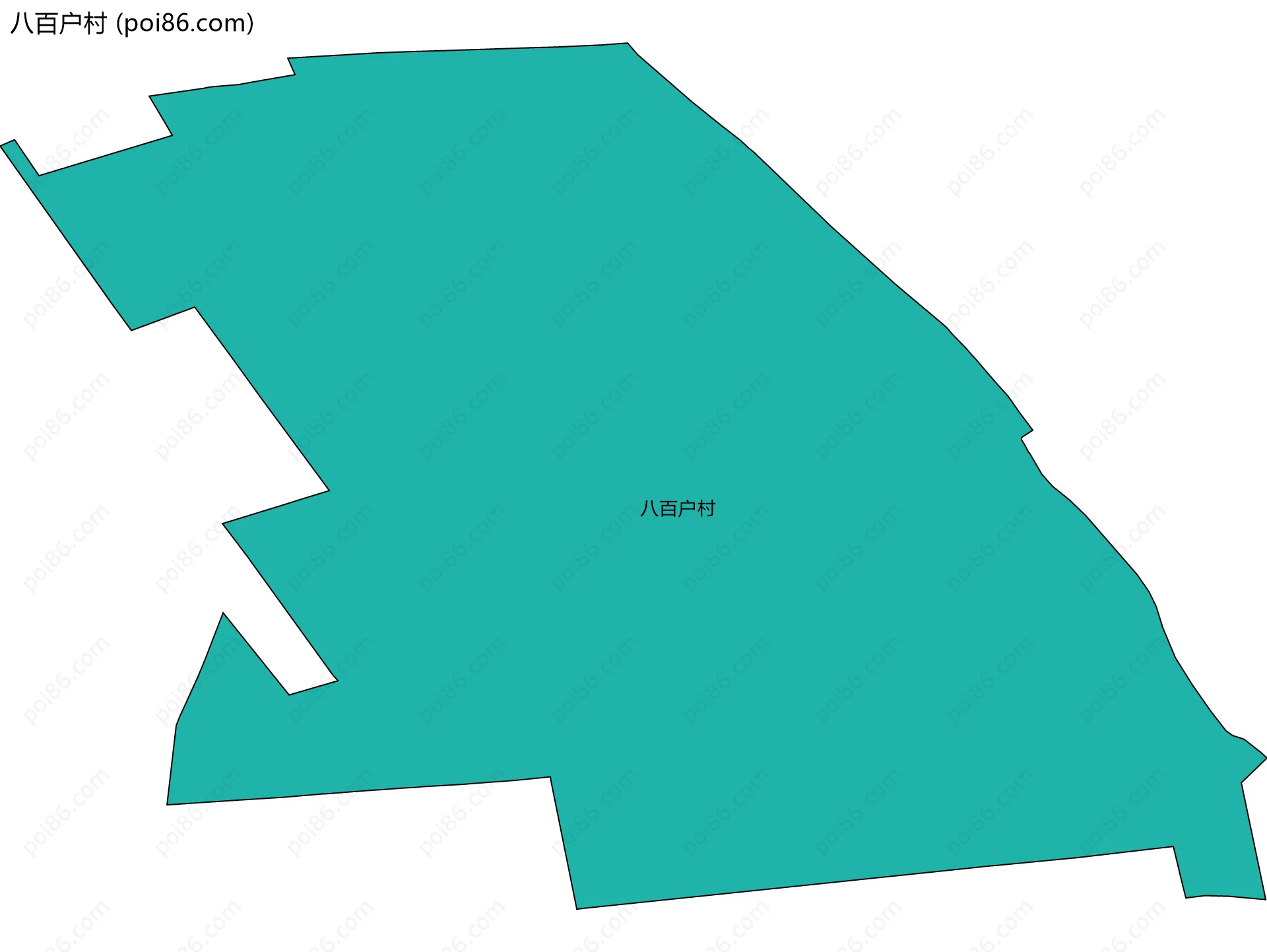 八百户村边界地图