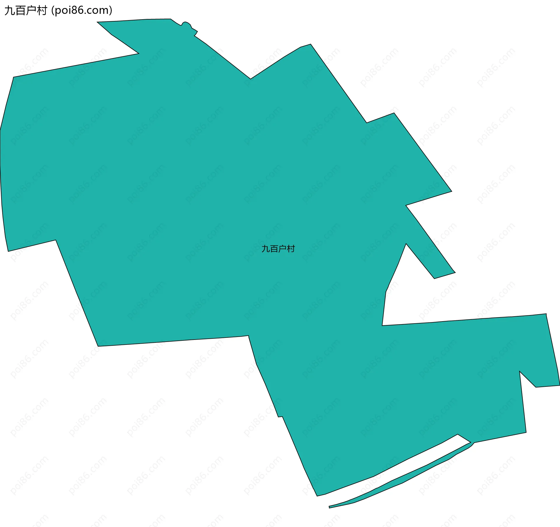 九百户村边界地图