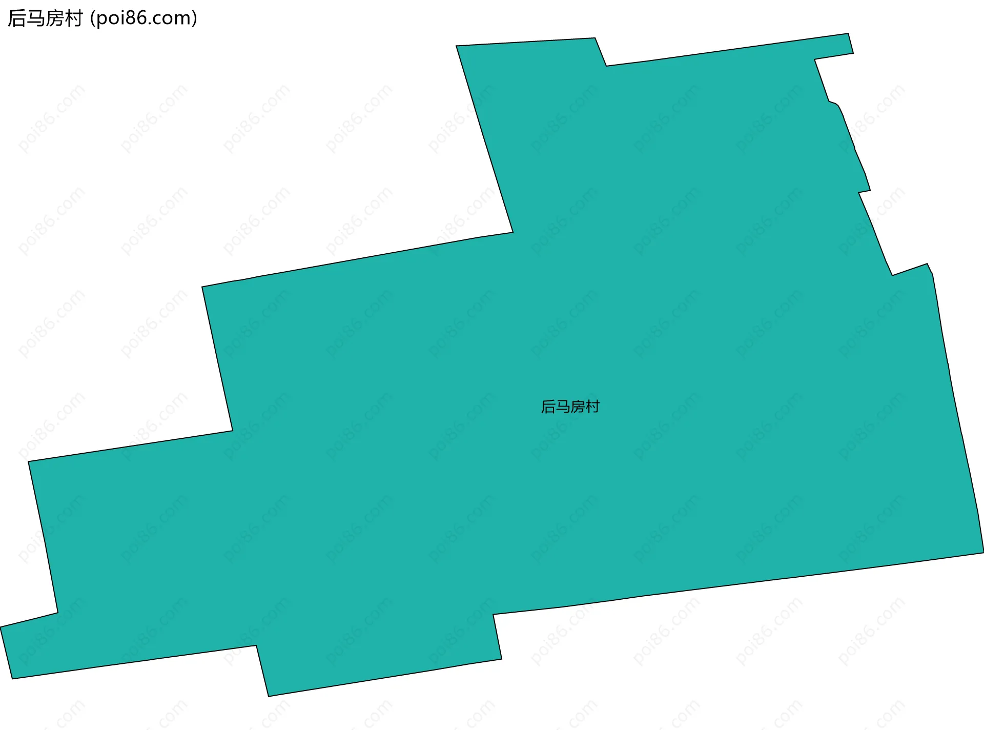 后马房村边界地图