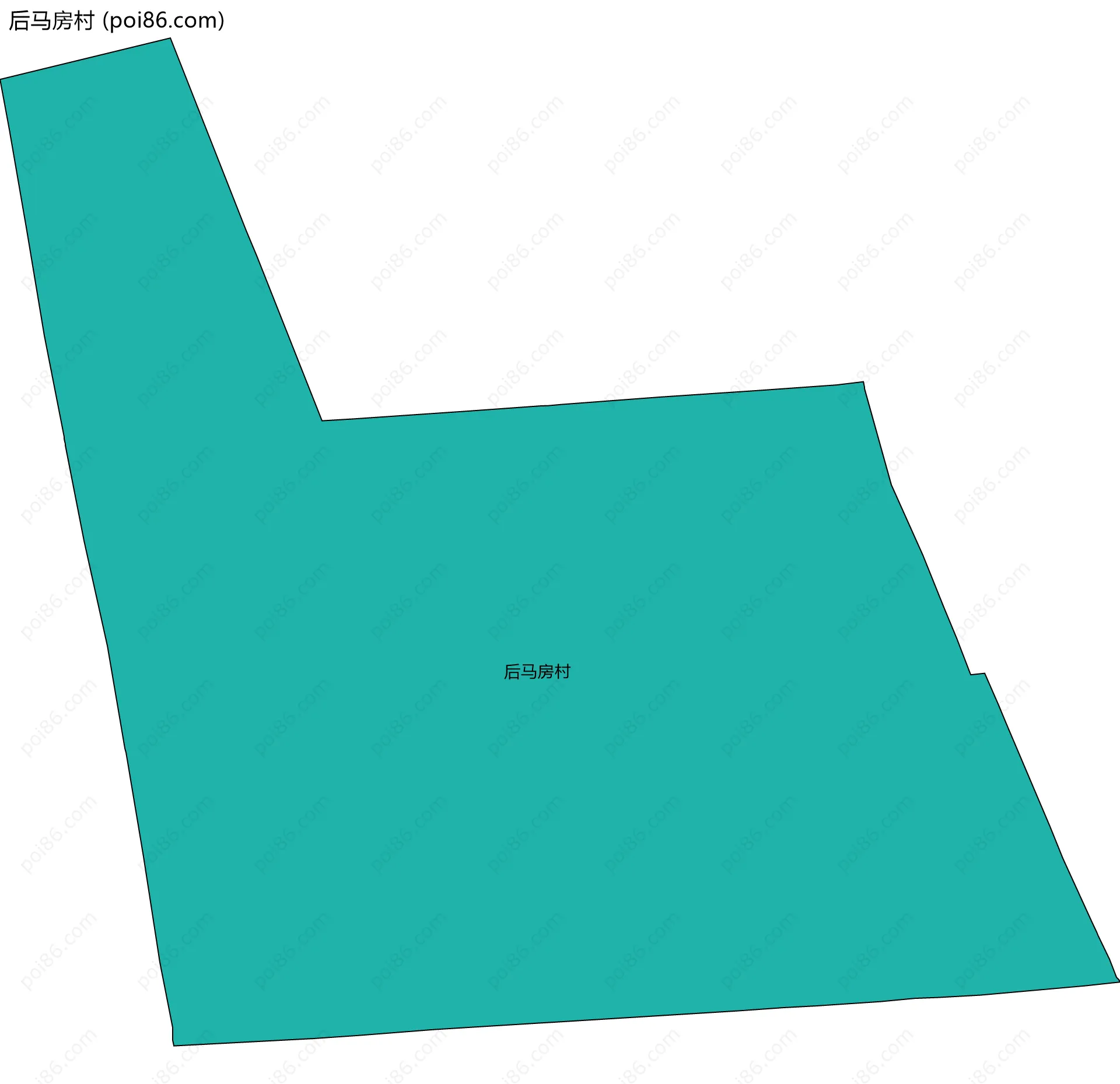 后马房村边界地图