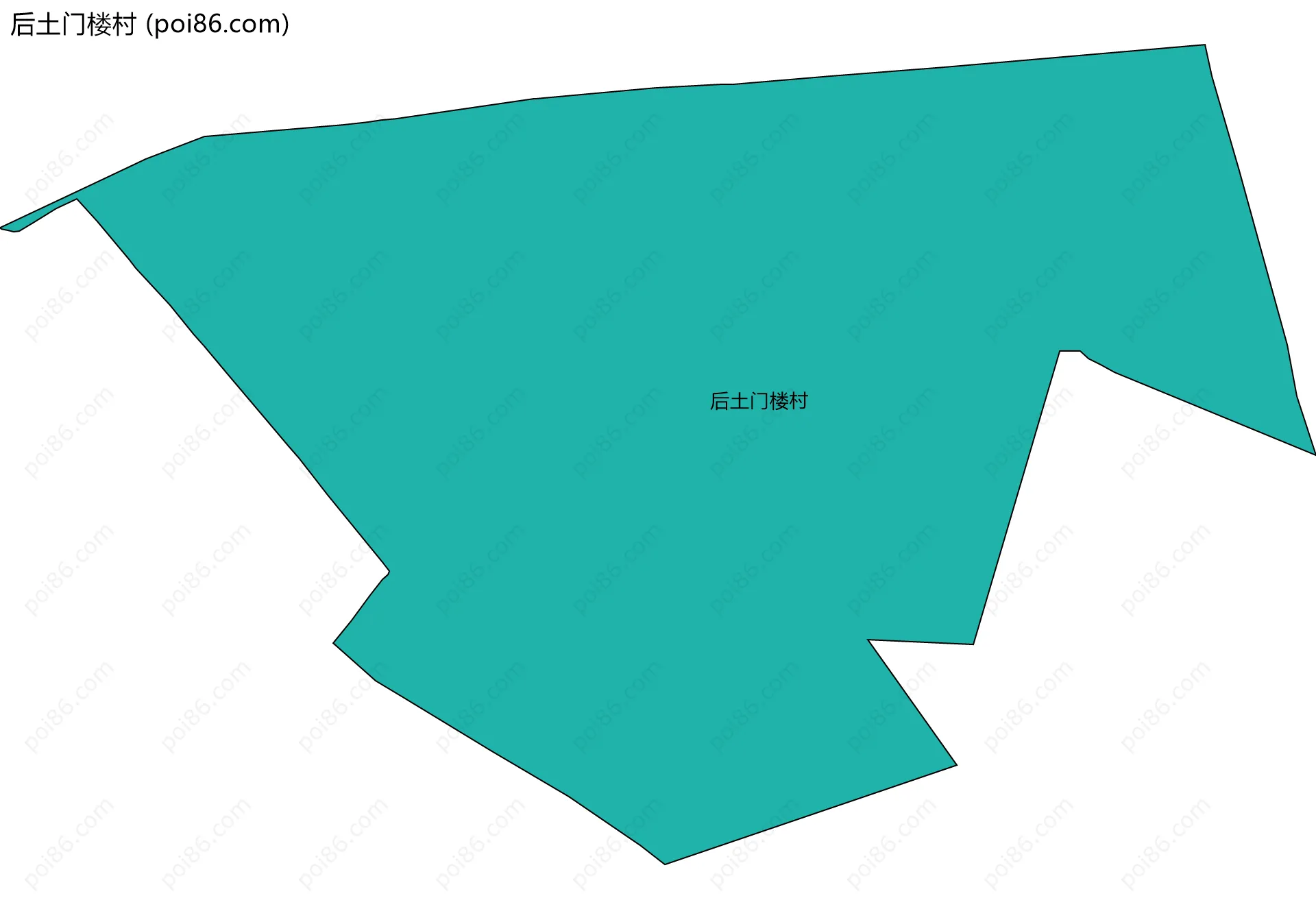 后土门楼村边界地图