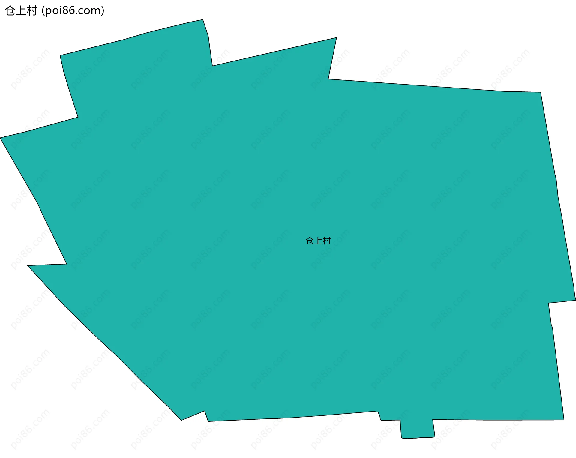 仓上村边界地图