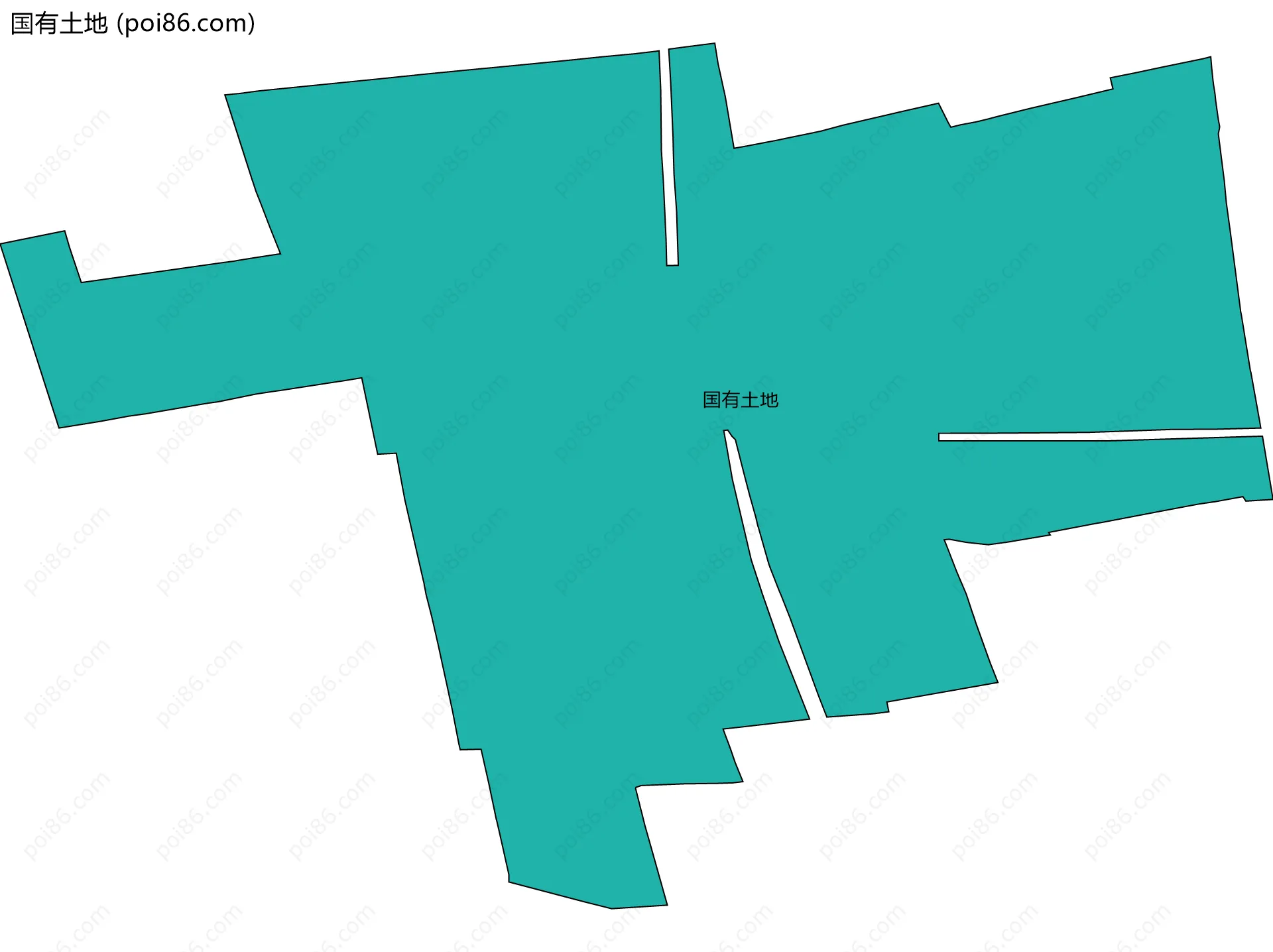 国有土地边界地图