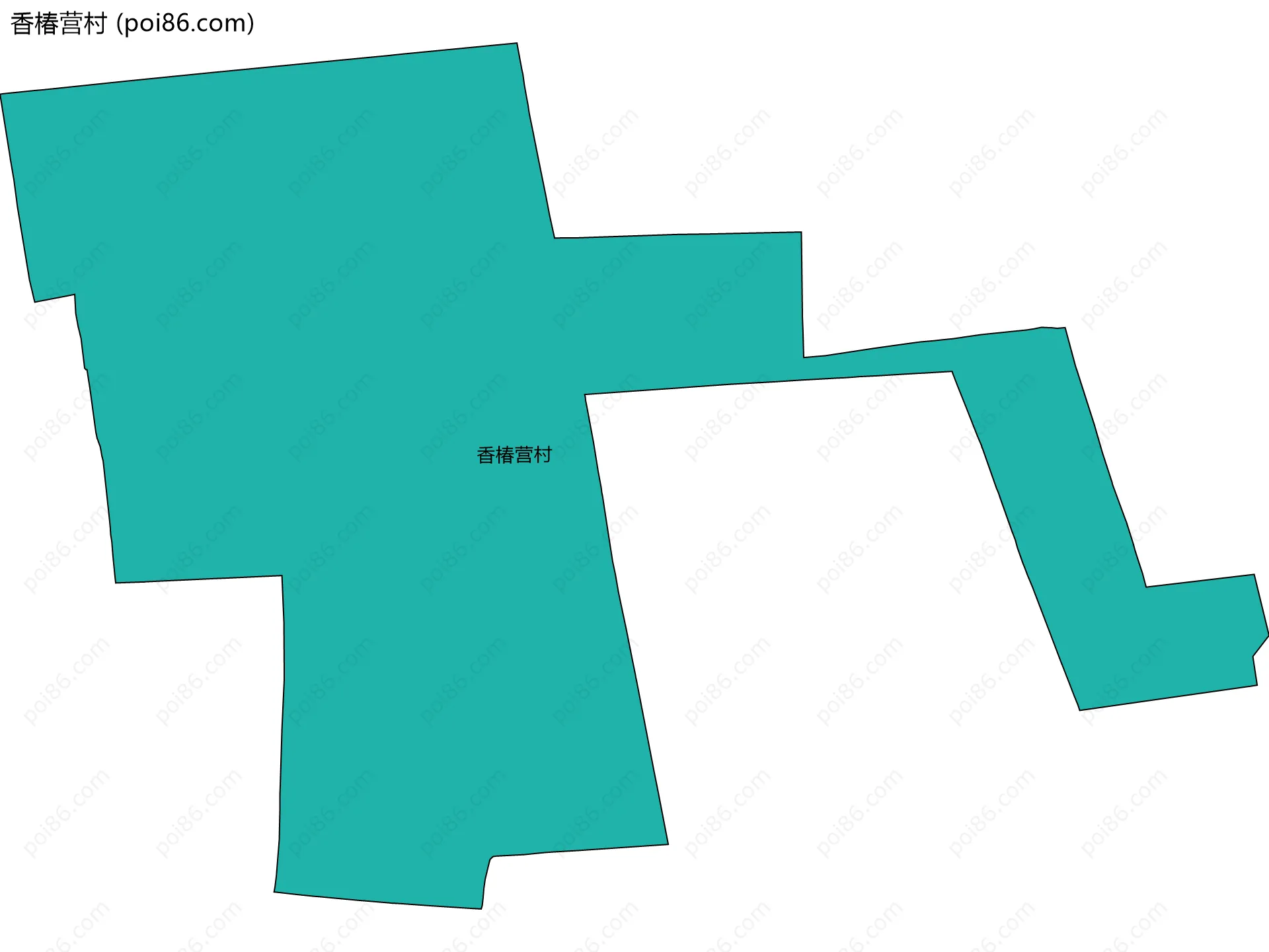 香椿营村边界地图