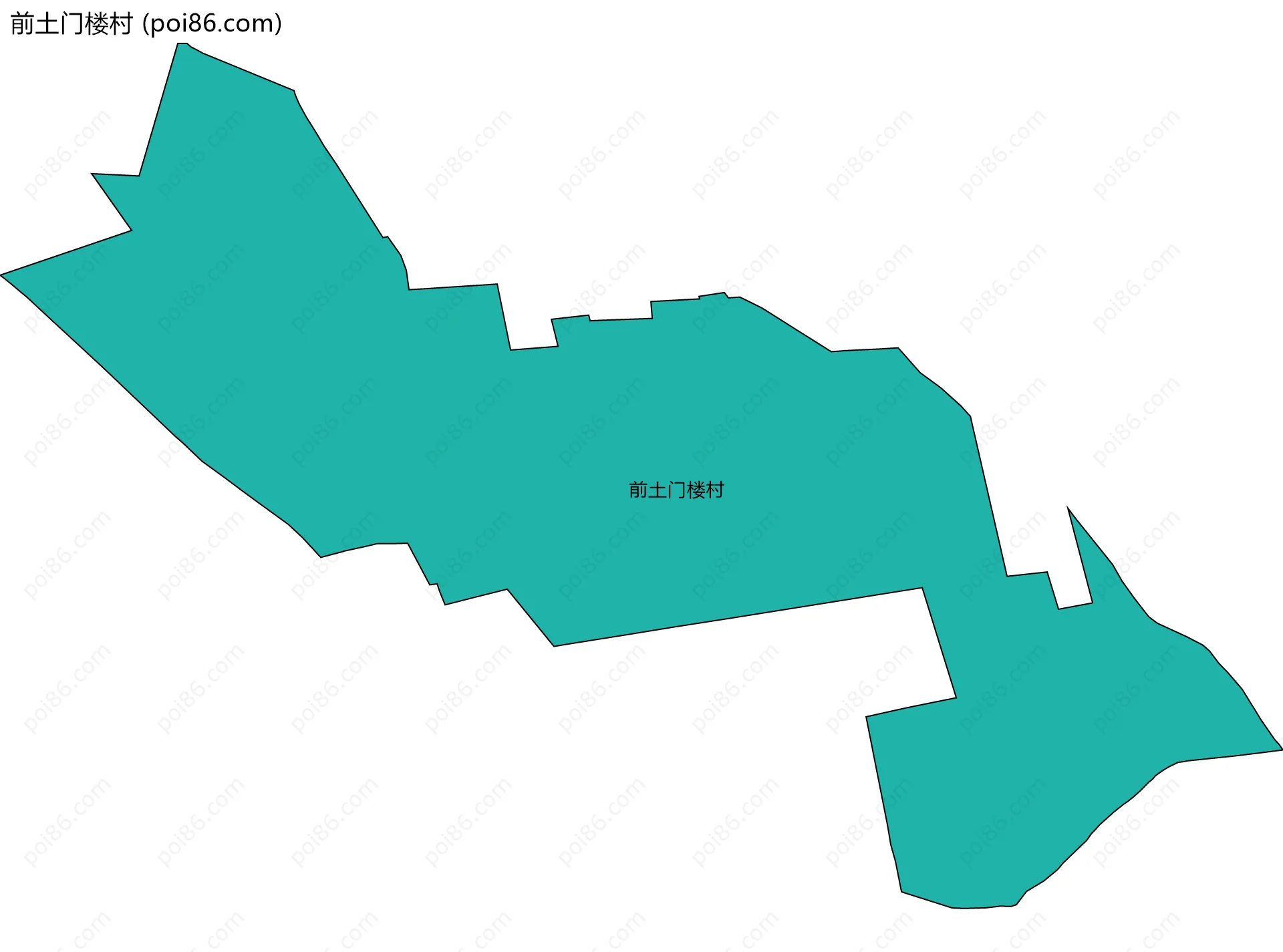 前土门楼村边界地图