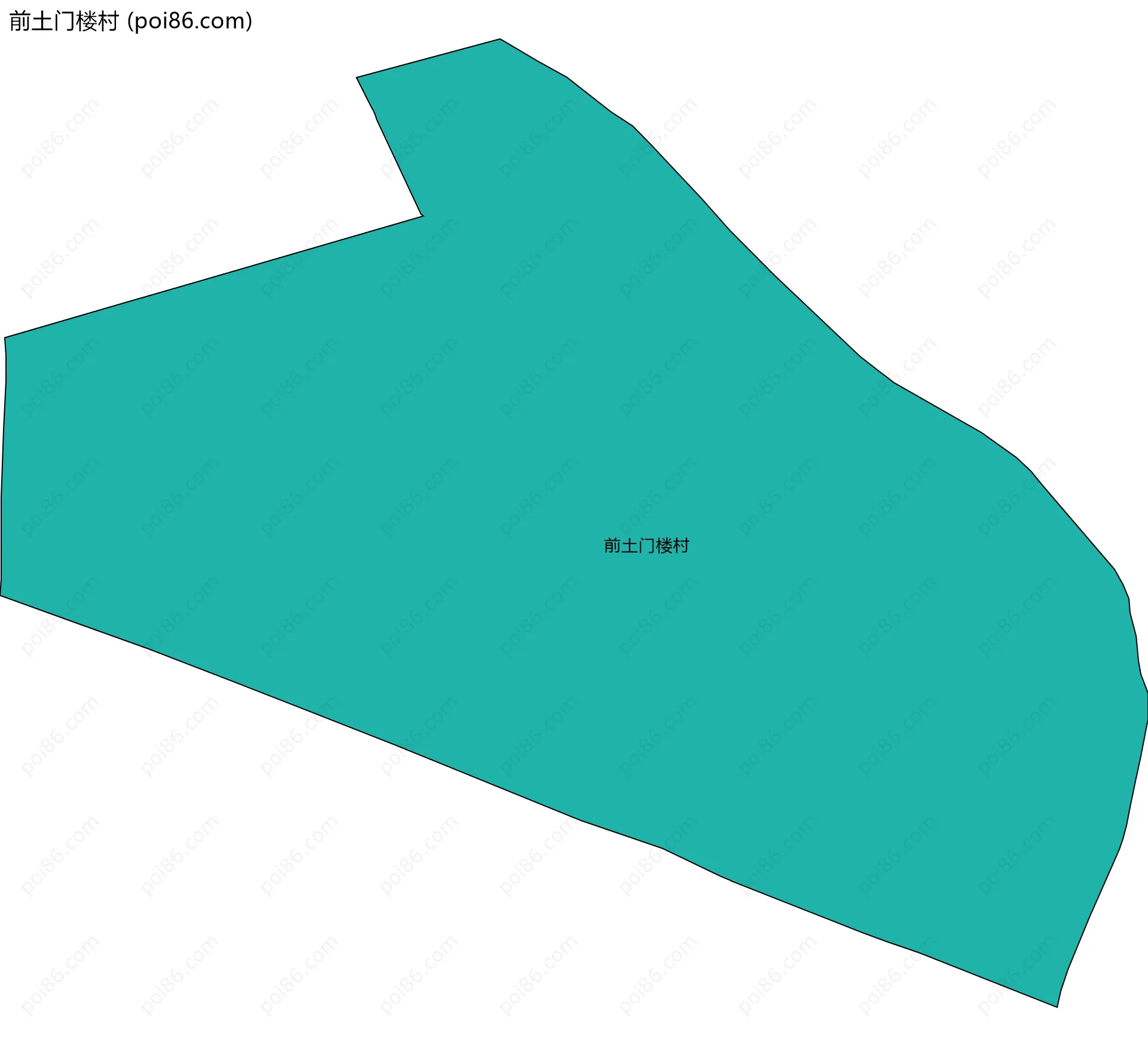 前土门楼村边界地图