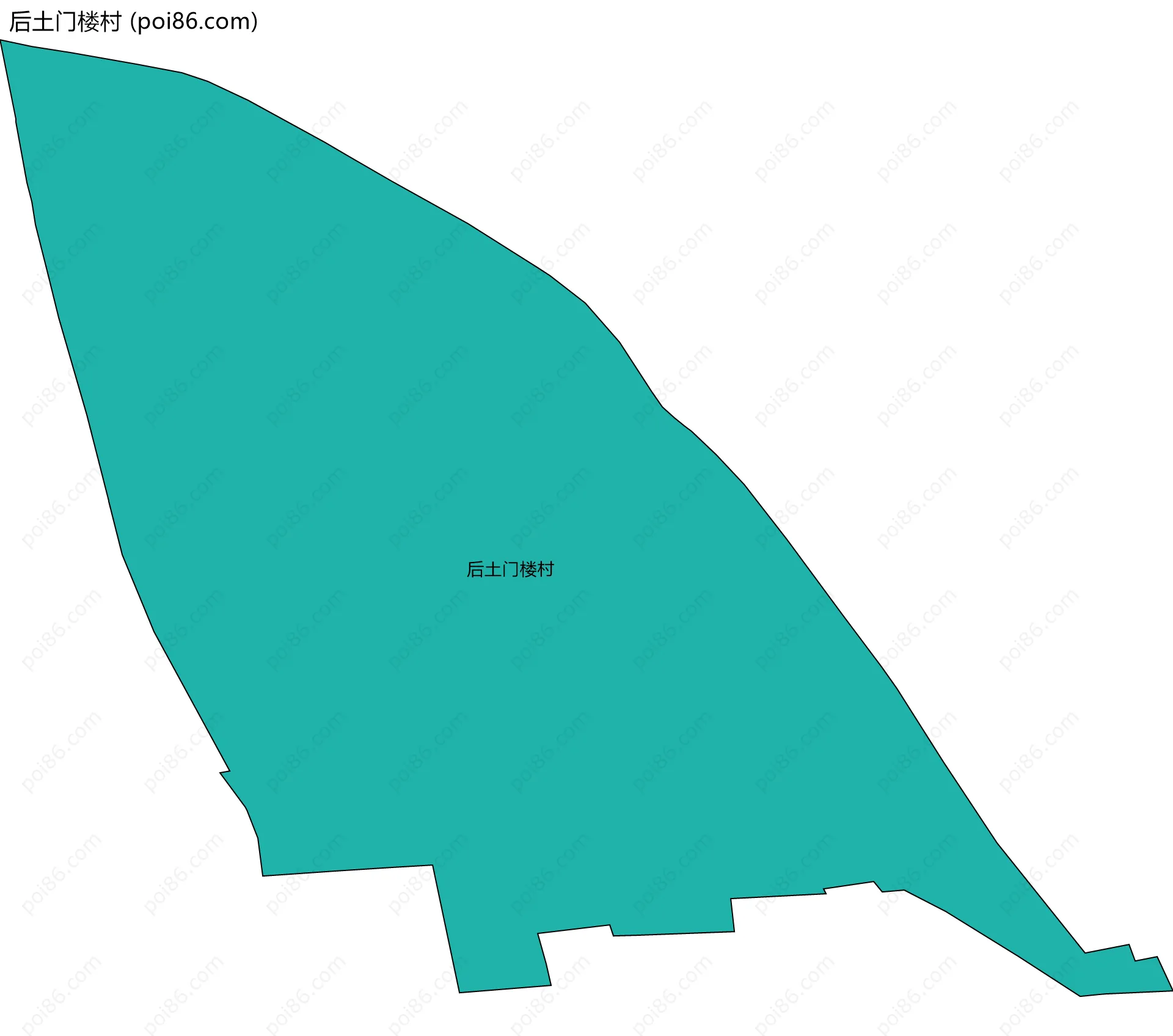 后土门楼村边界地图
