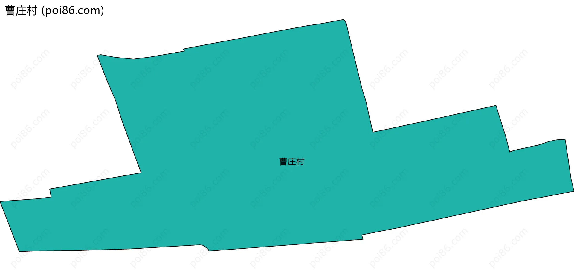 曹庄村边界地图