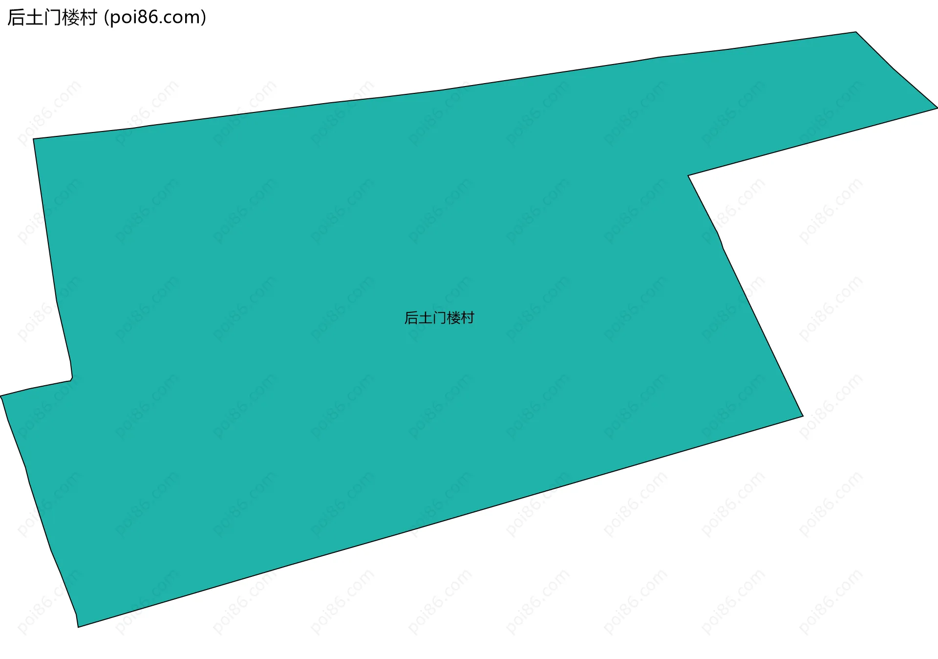 后土门楼村边界地图
