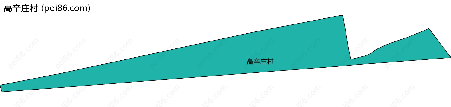 高辛庄村边界地图
