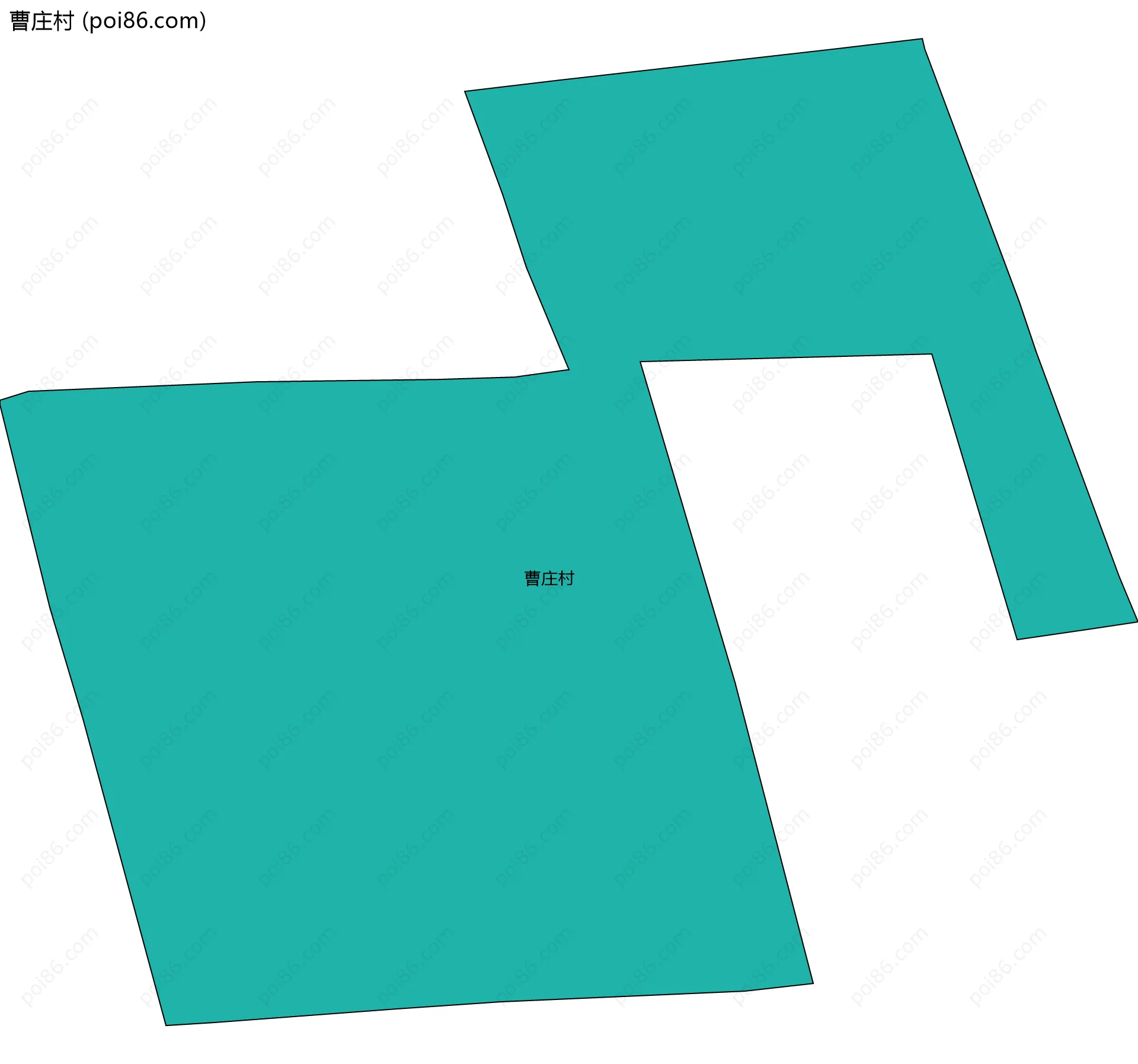 曹庄村边界地图