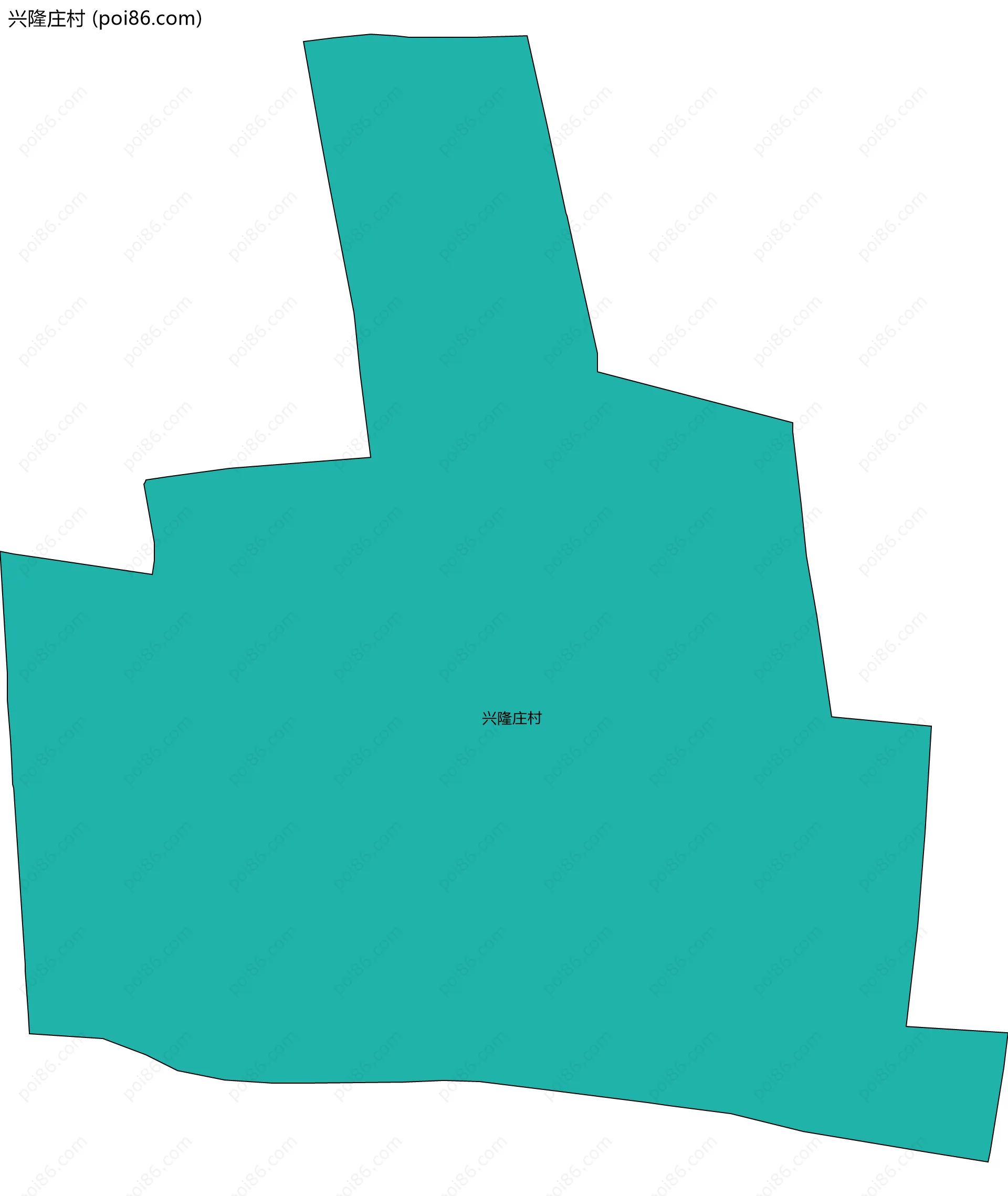 兴隆庄村边界地图