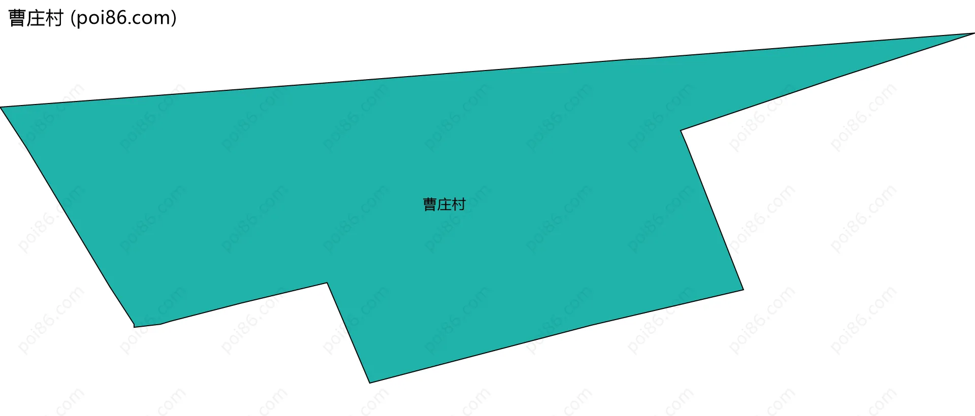 曹庄村边界地图