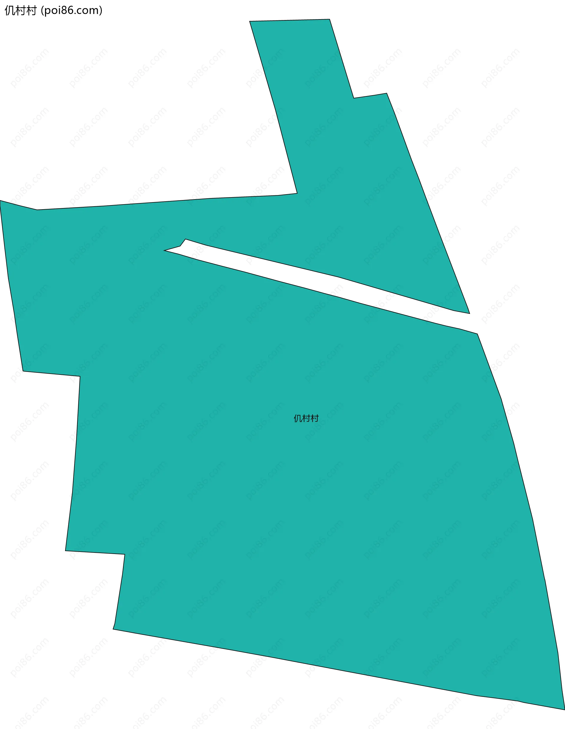 仉村村边界地图