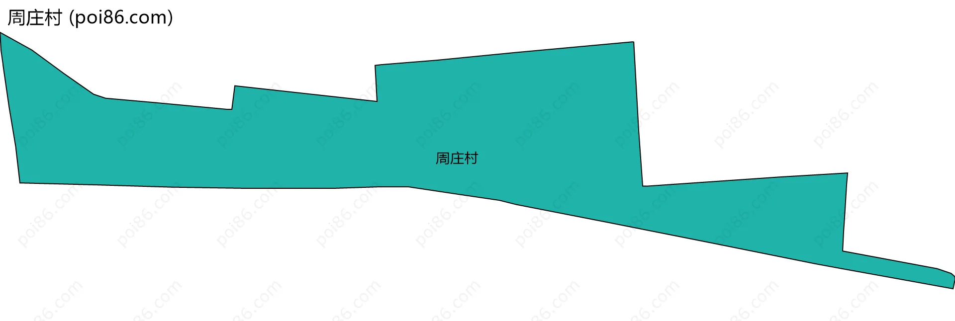 周庄村边界地图