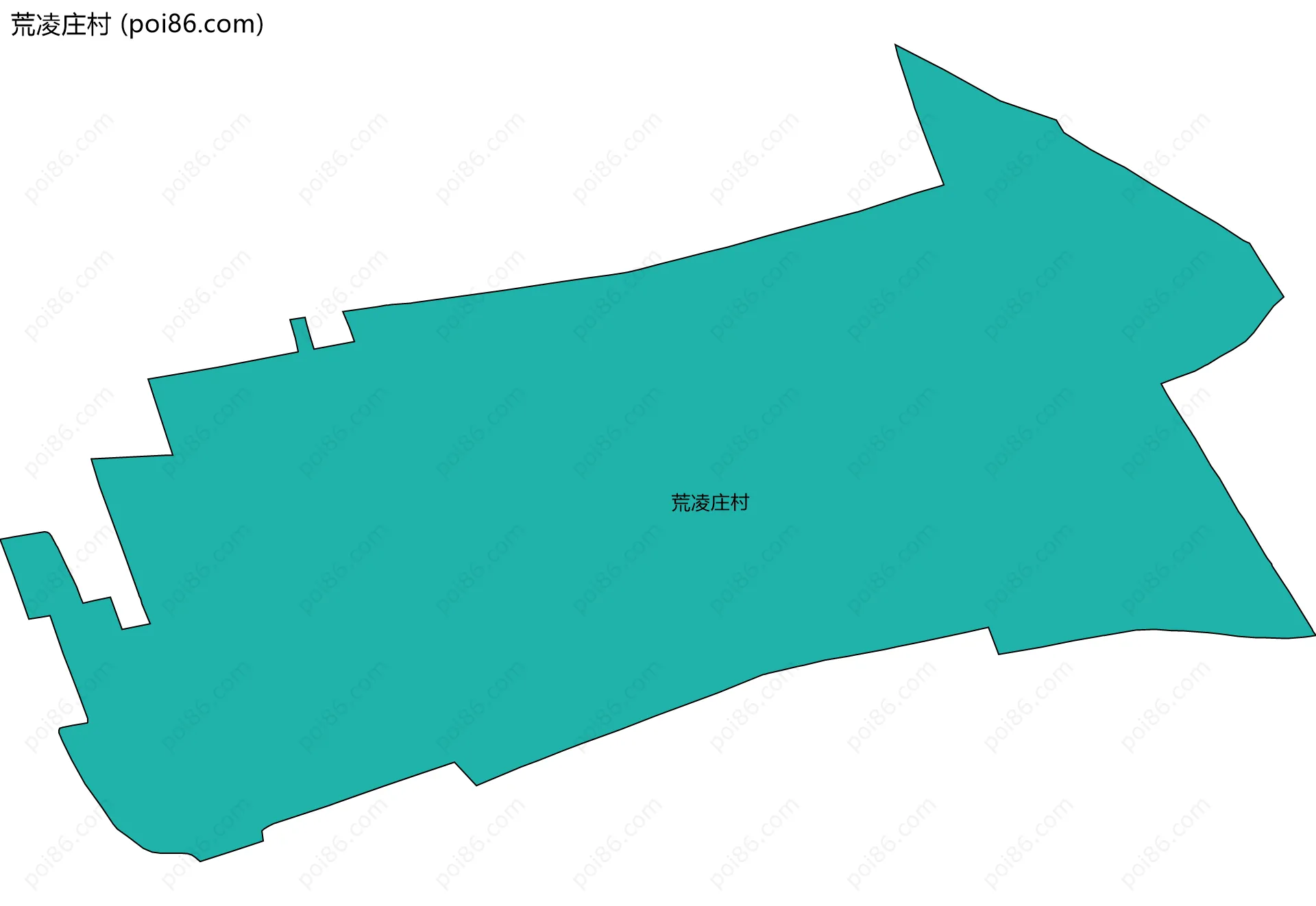 荒凌庄村边界地图
