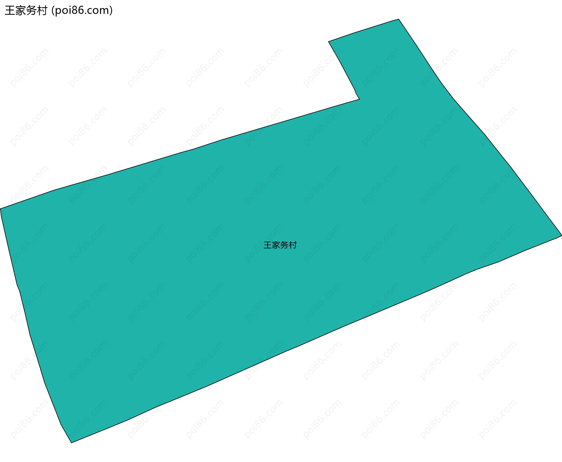 王家务村边界地图