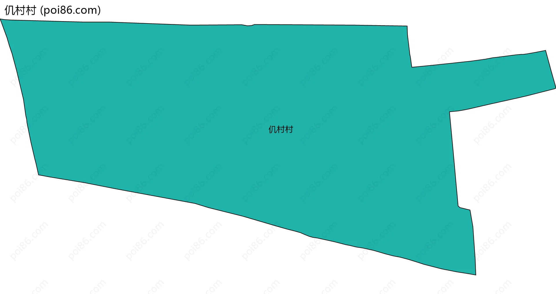仉村村边界地图