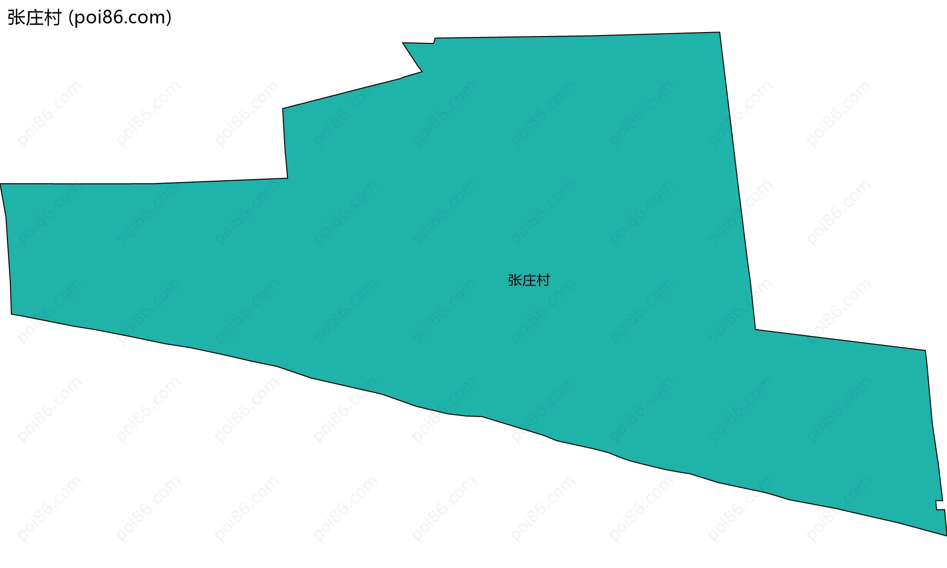 张庄村边界地图