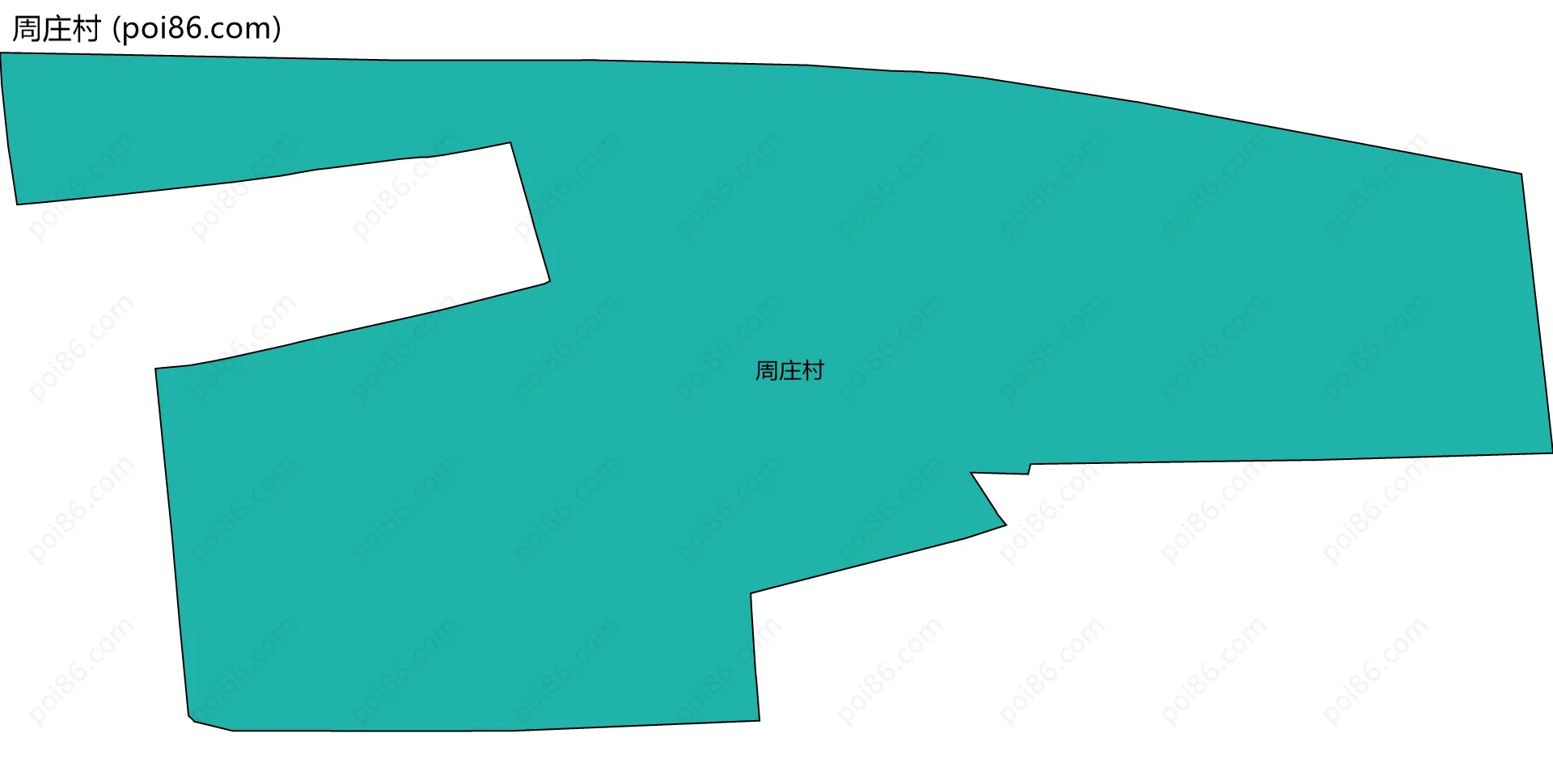 周庄村边界地图
