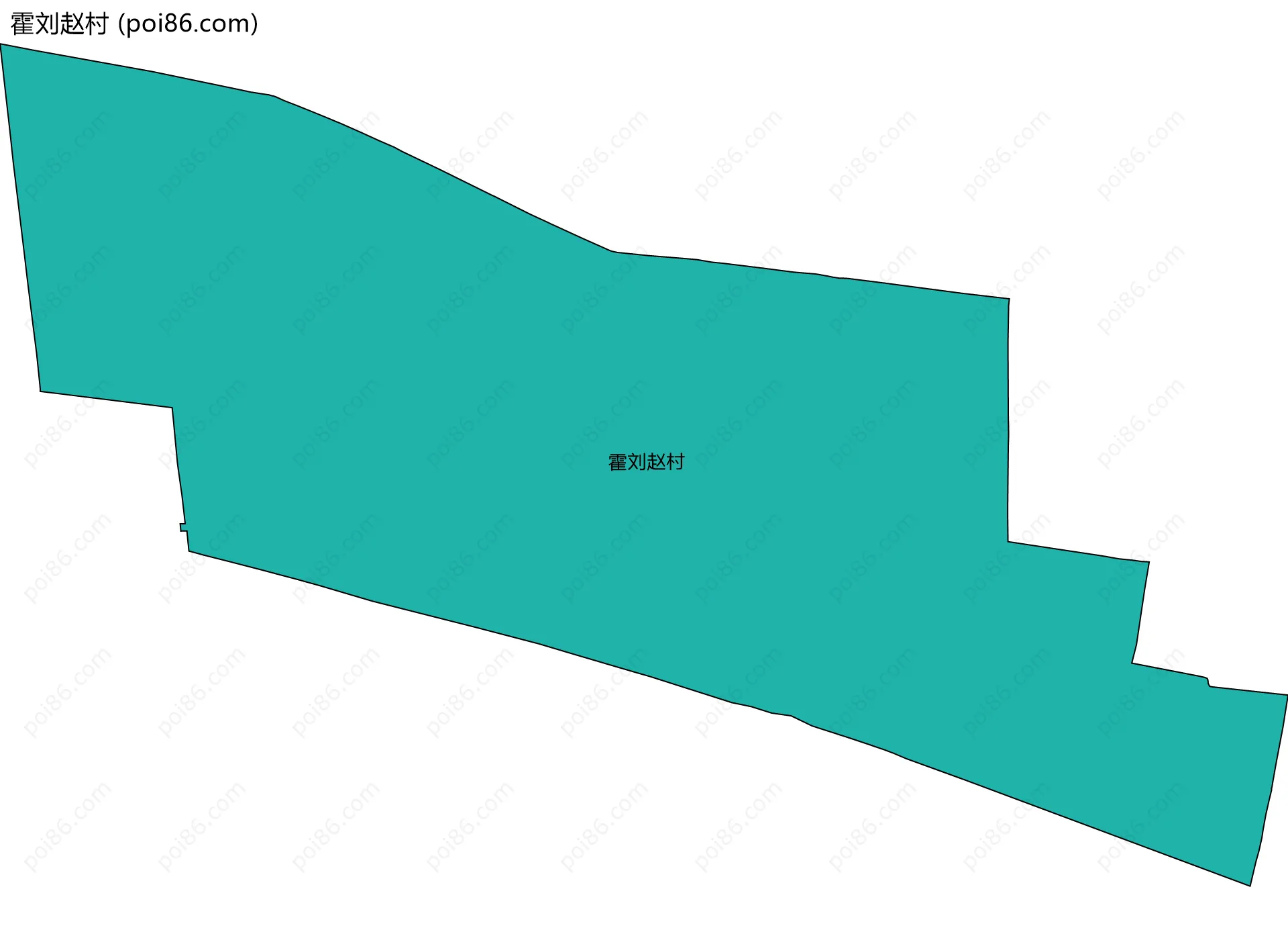 霍刘赵村边界地图