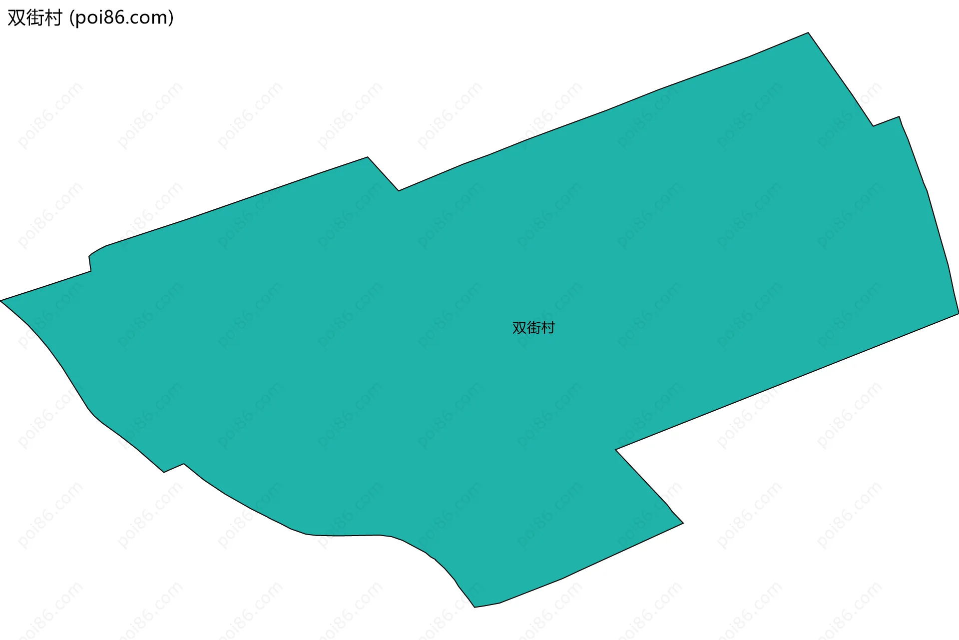 双街村边界地图