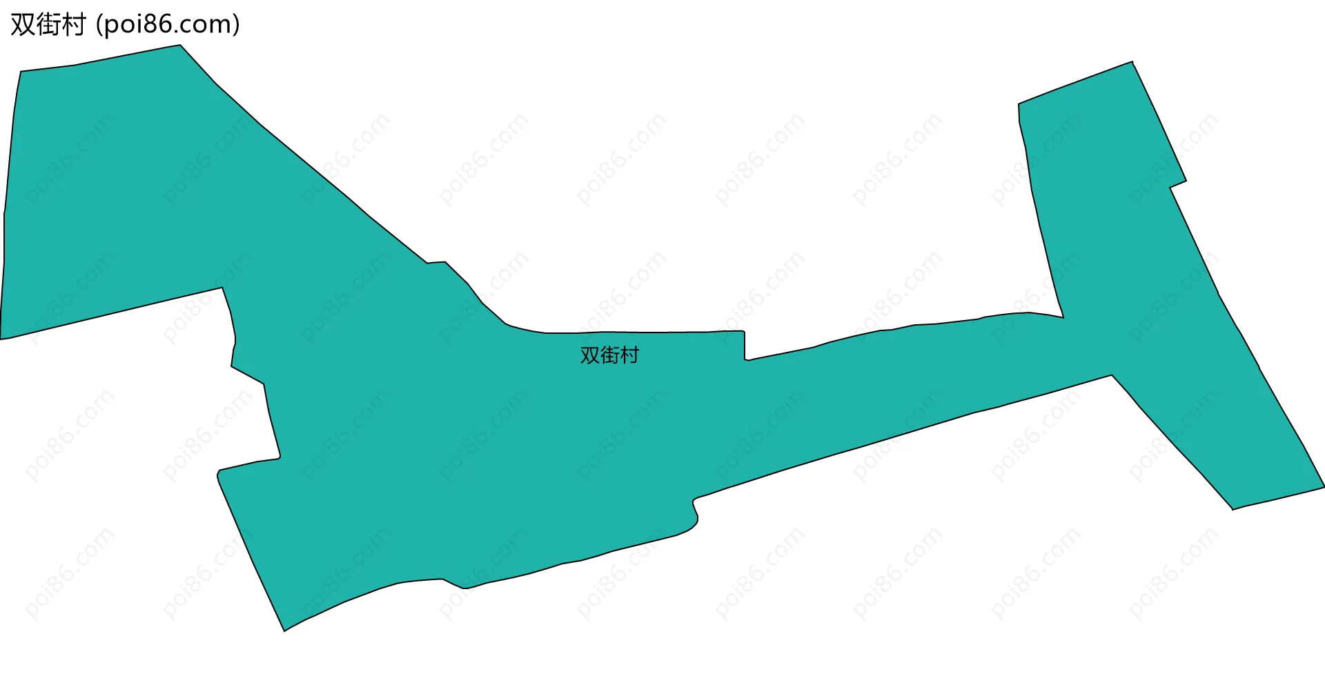 双街村边界地图