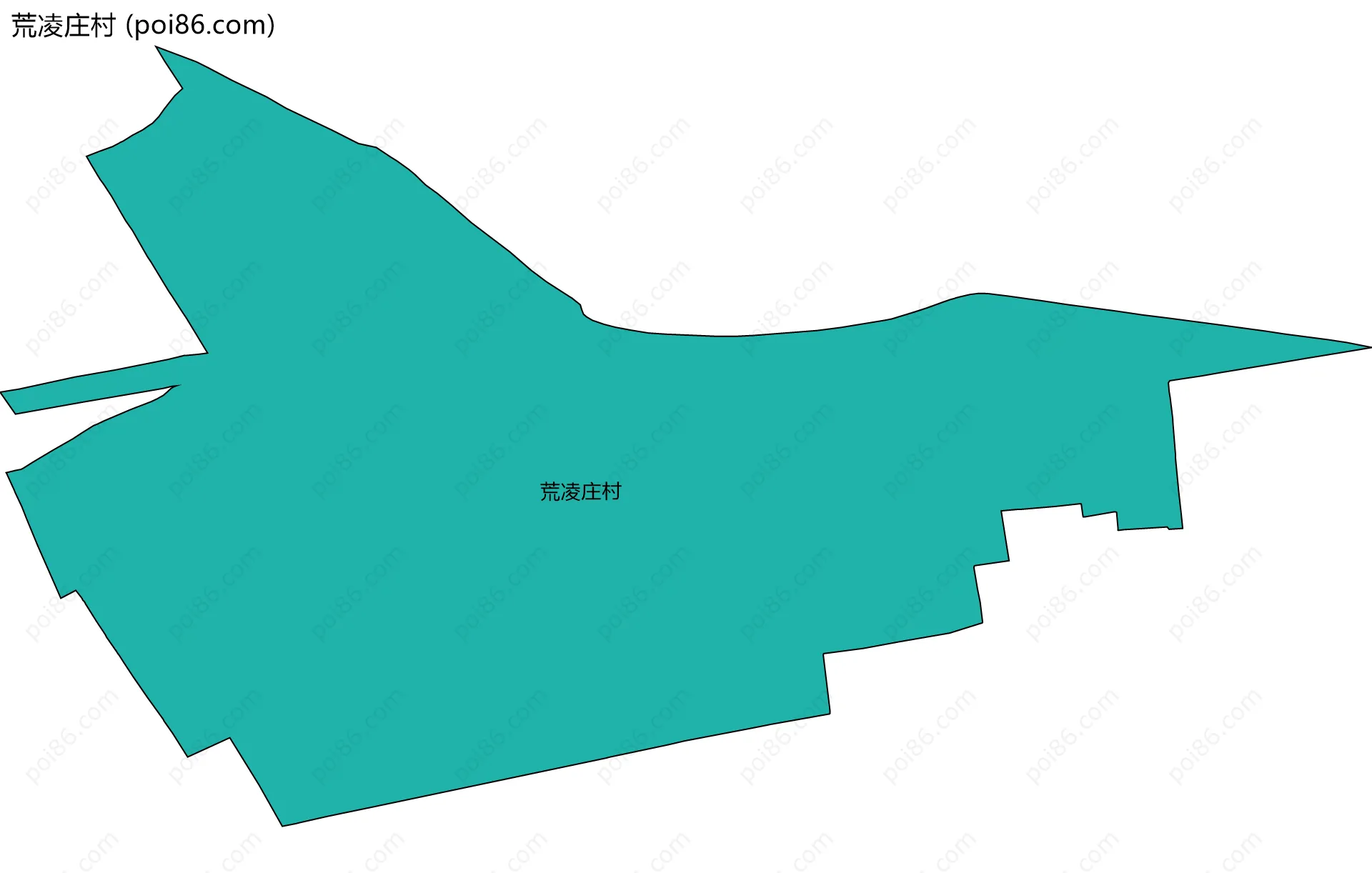 荒凌庄村边界地图