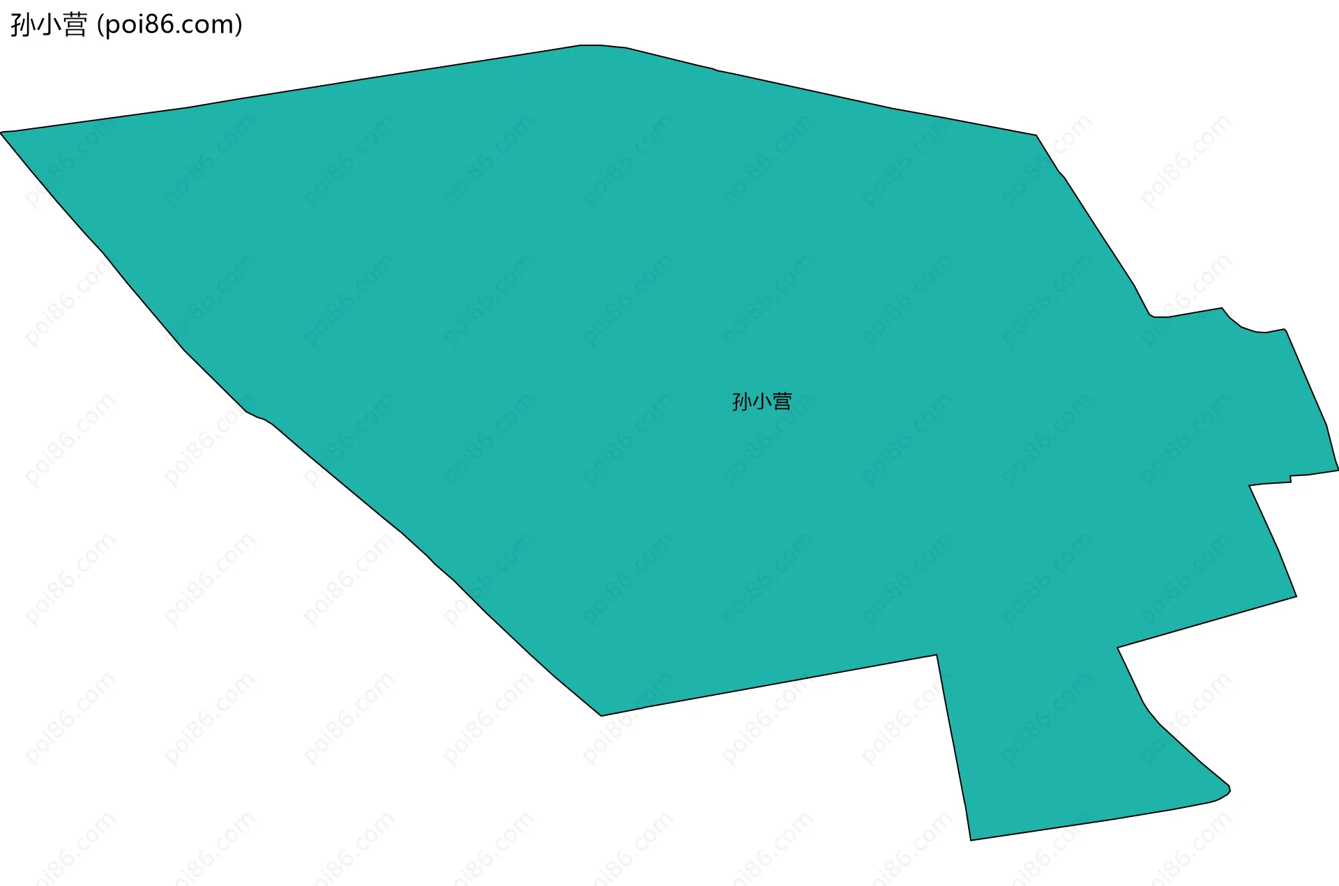 孙小营边界地图