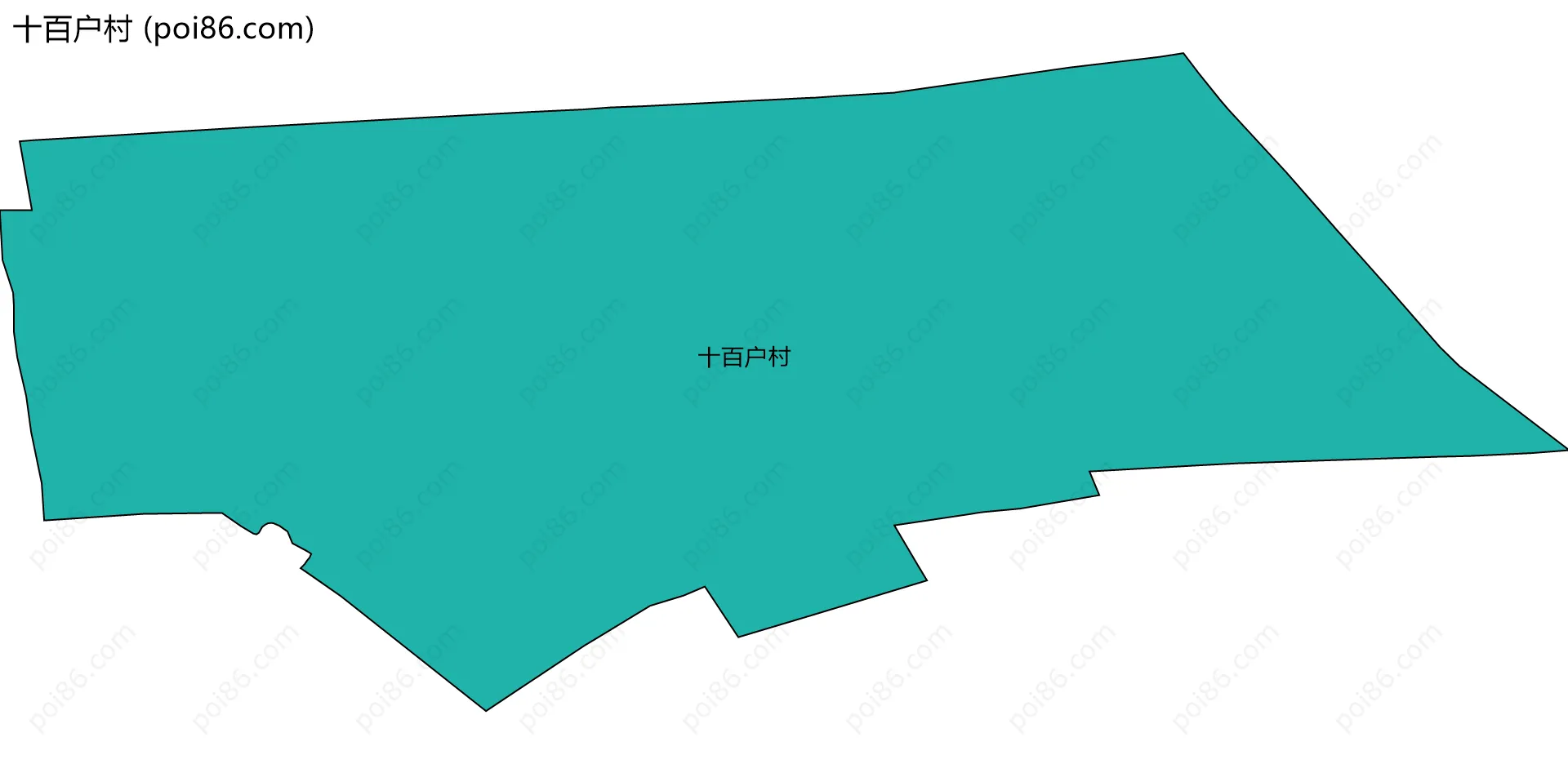 十百户村边界地图