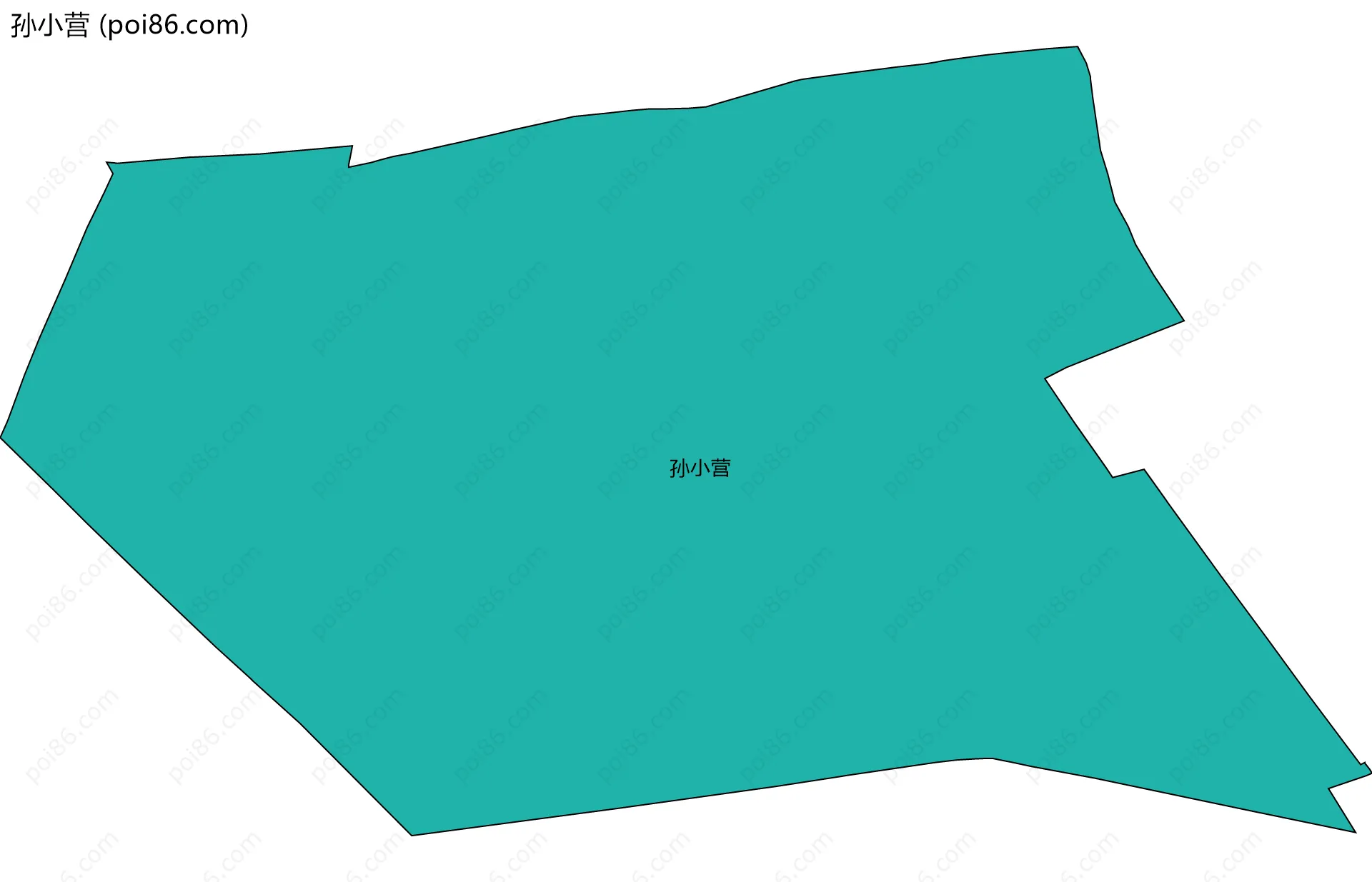 孙小营边界地图