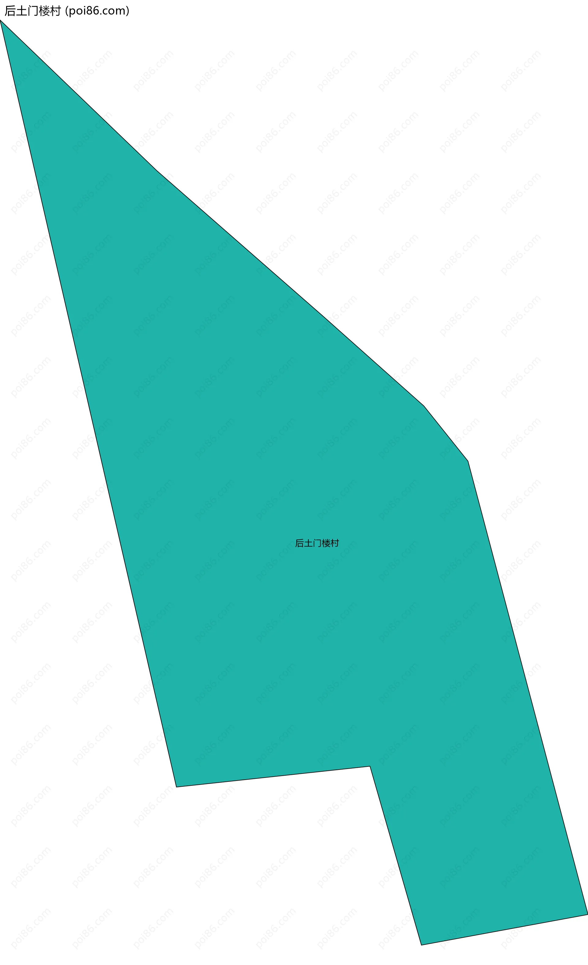 后土门楼村边界地图