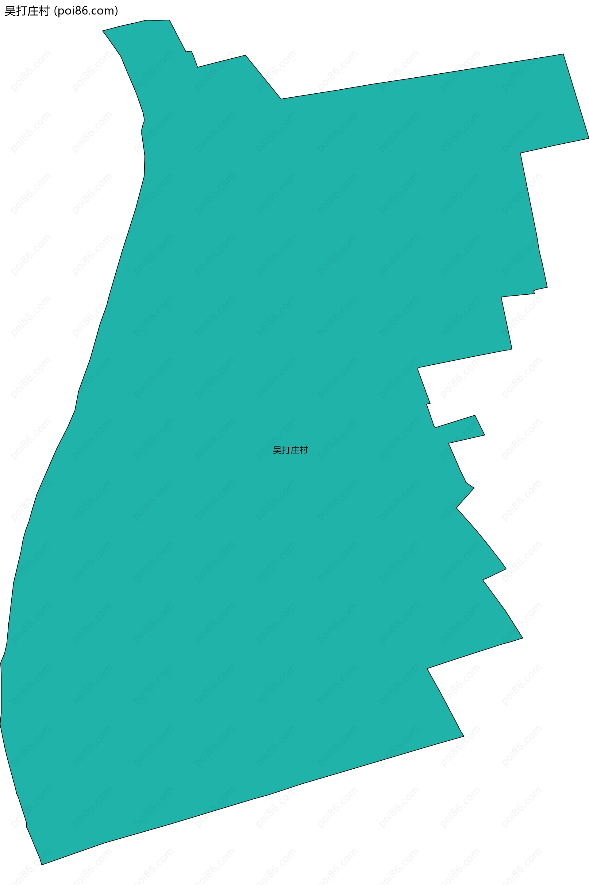 吴打庄村边界地图