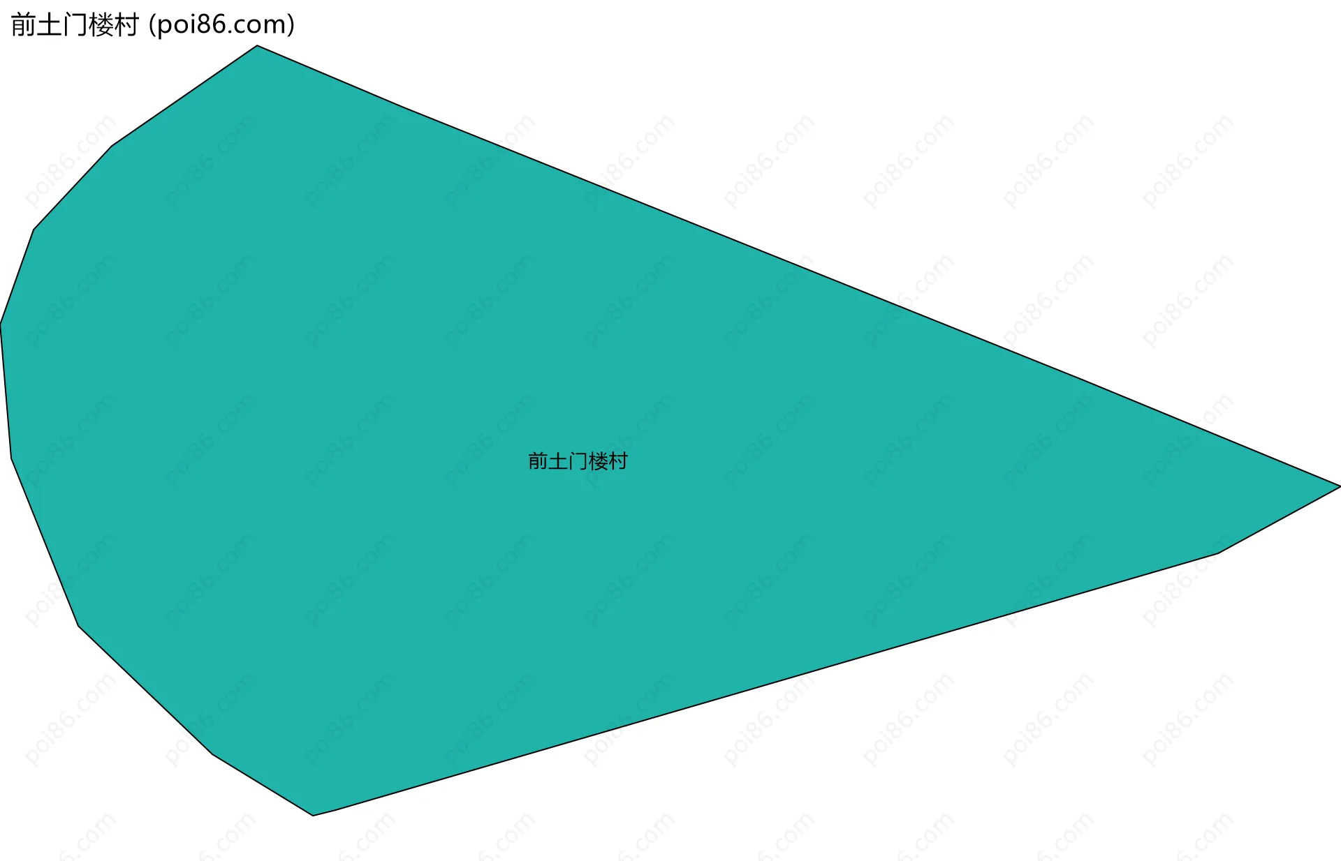 前土门楼村边界地图