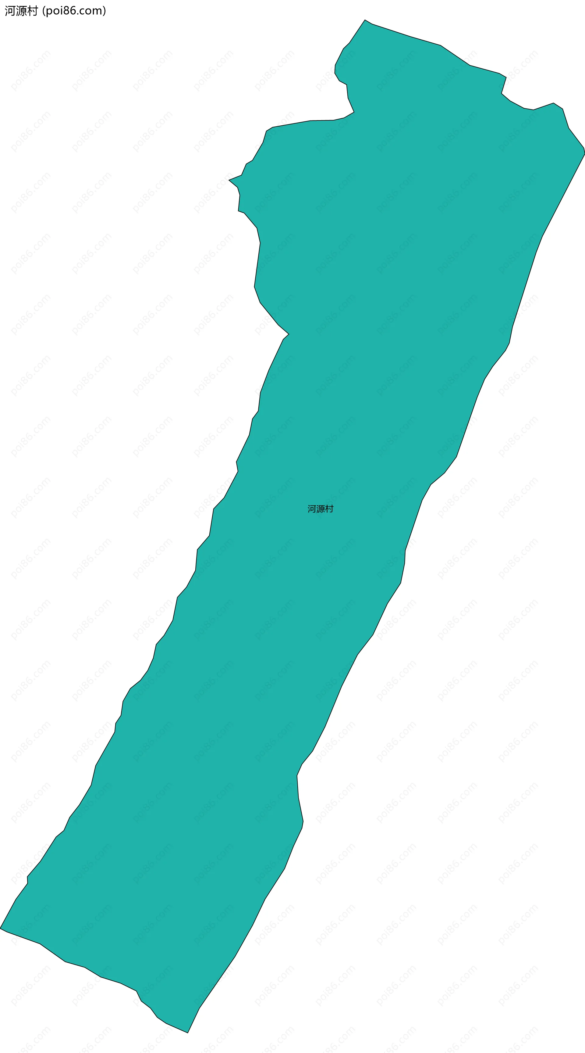 河源村边界地图