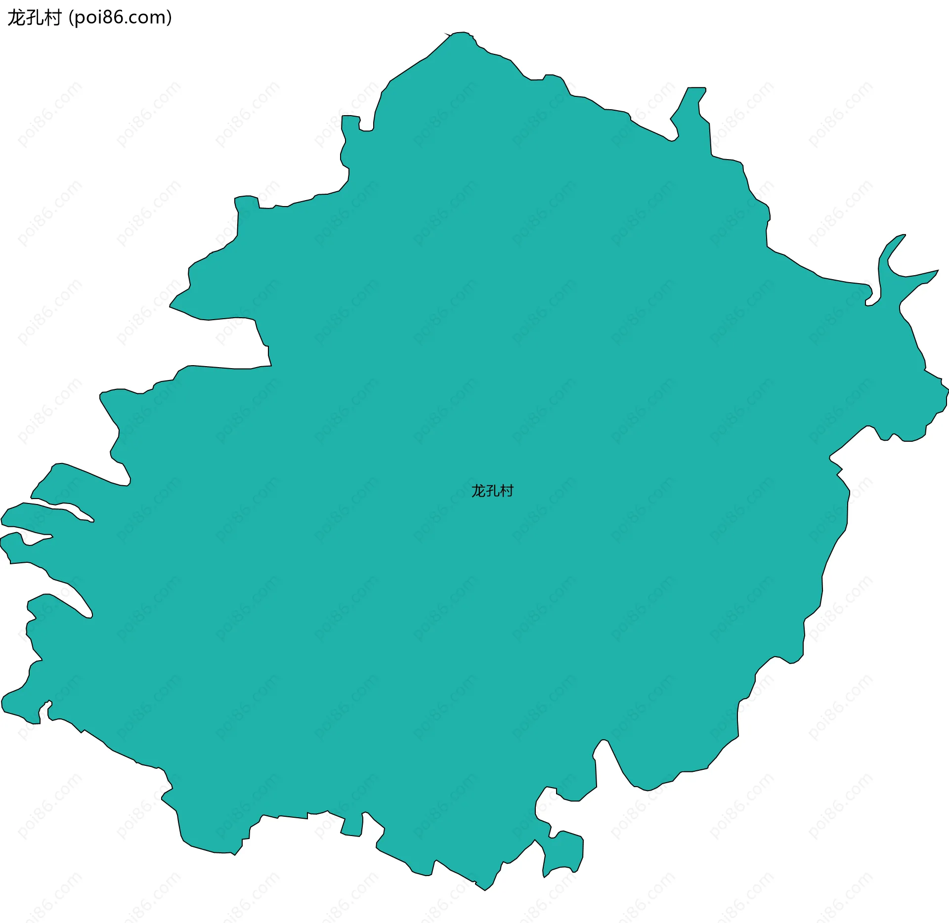 龙孔村边界地图