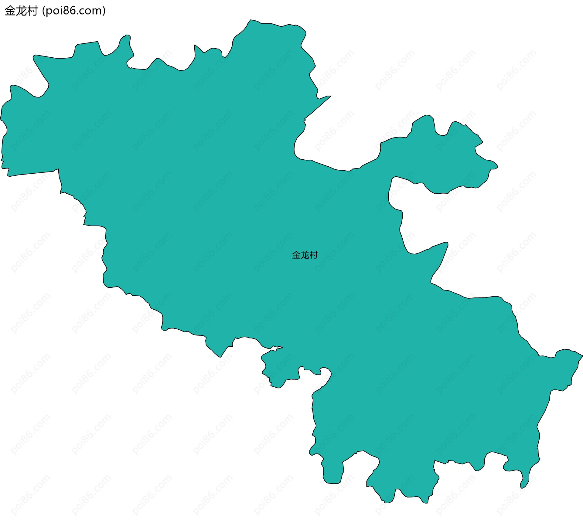 金龙村边界地图
