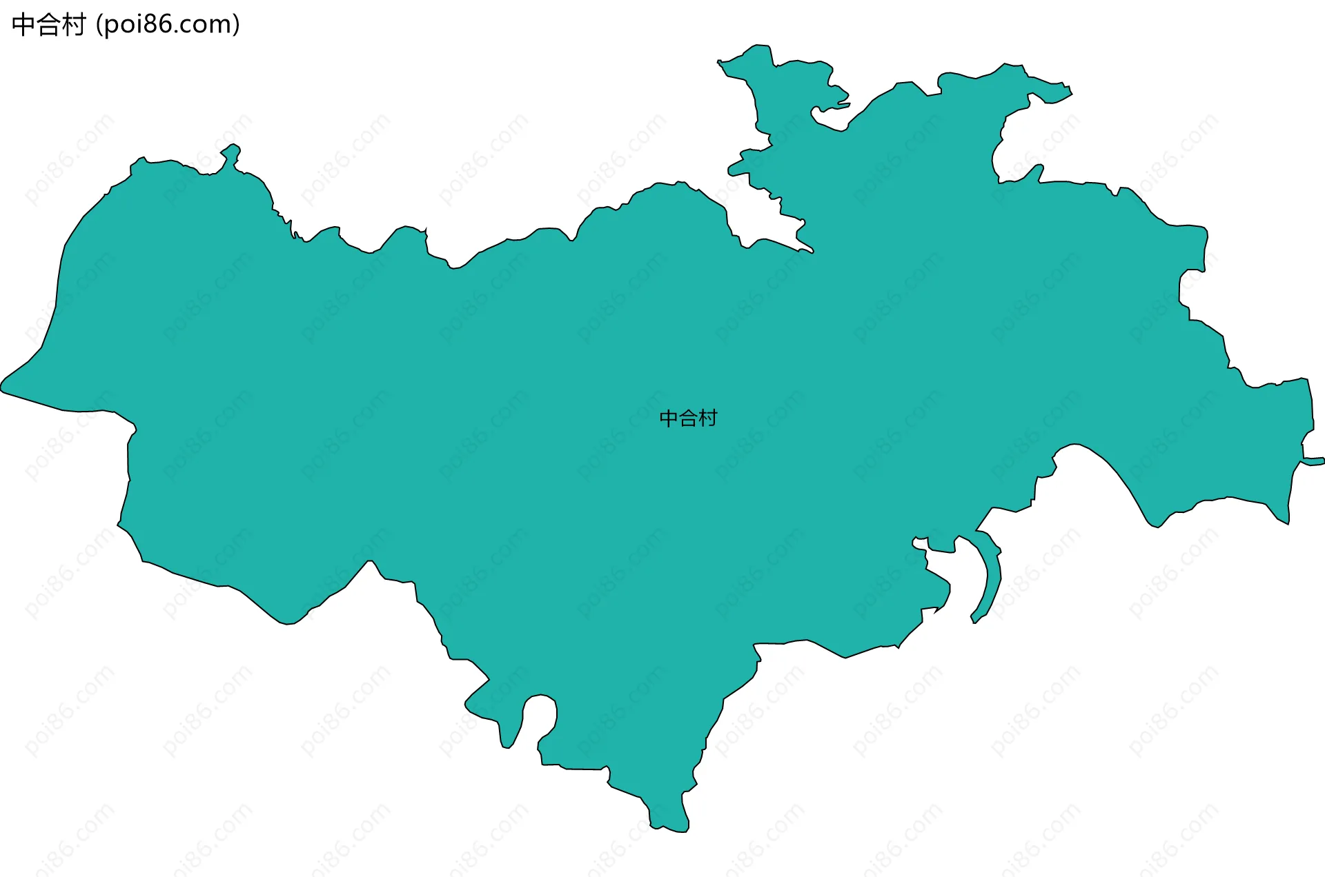 中合村边界地图