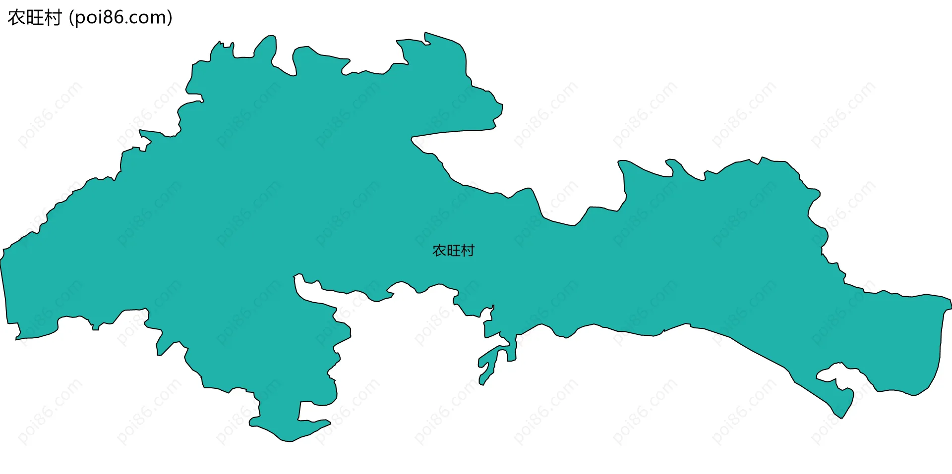 农旺村边界地图