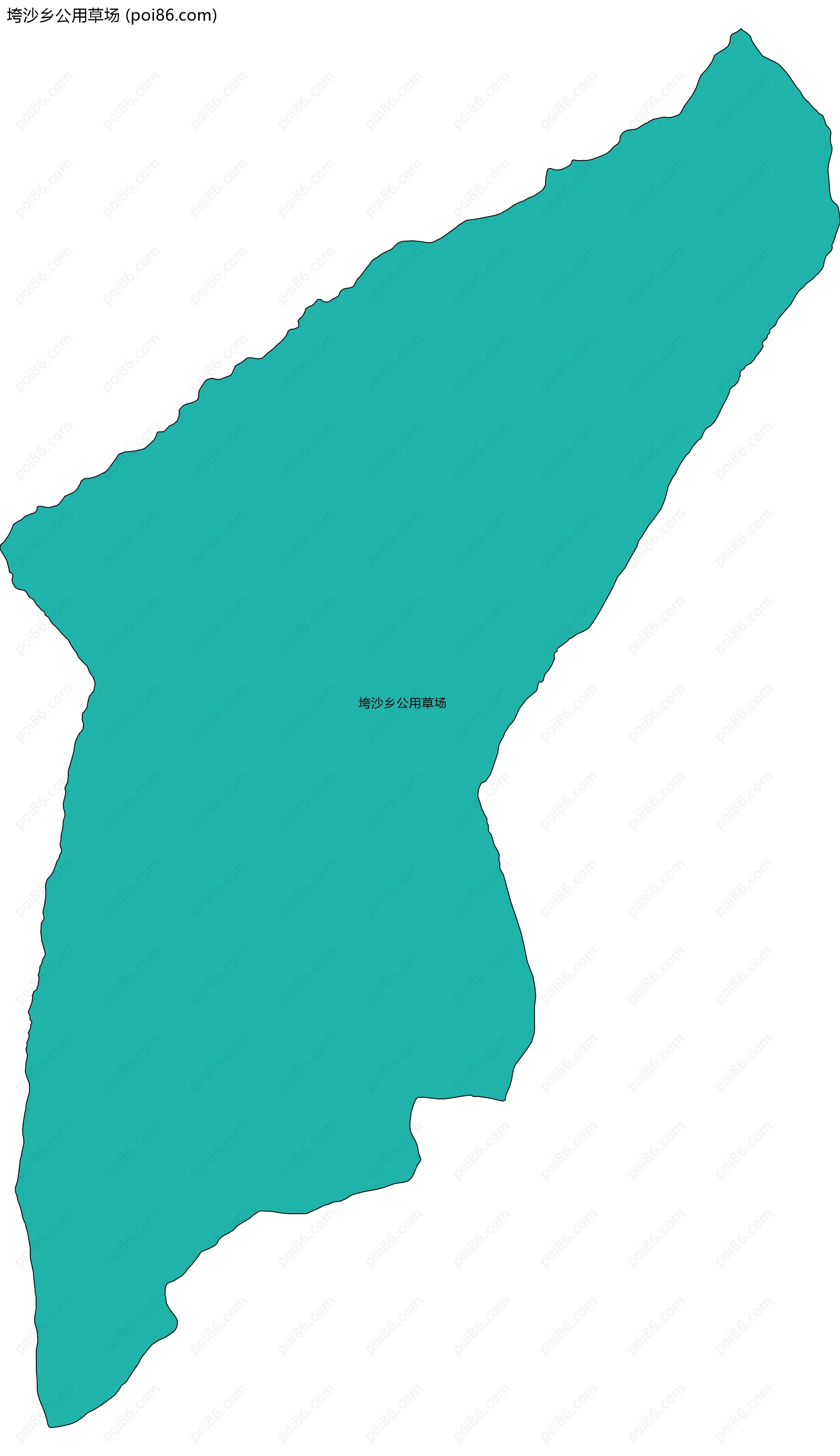 垮沙乡公用草场边界地图