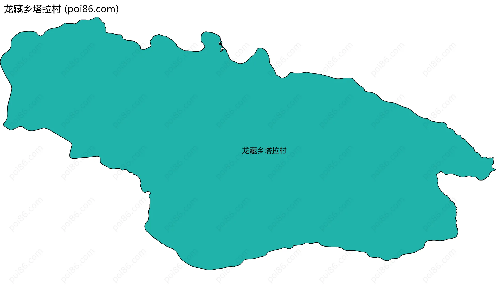 龙藏乡塔拉村边界地图