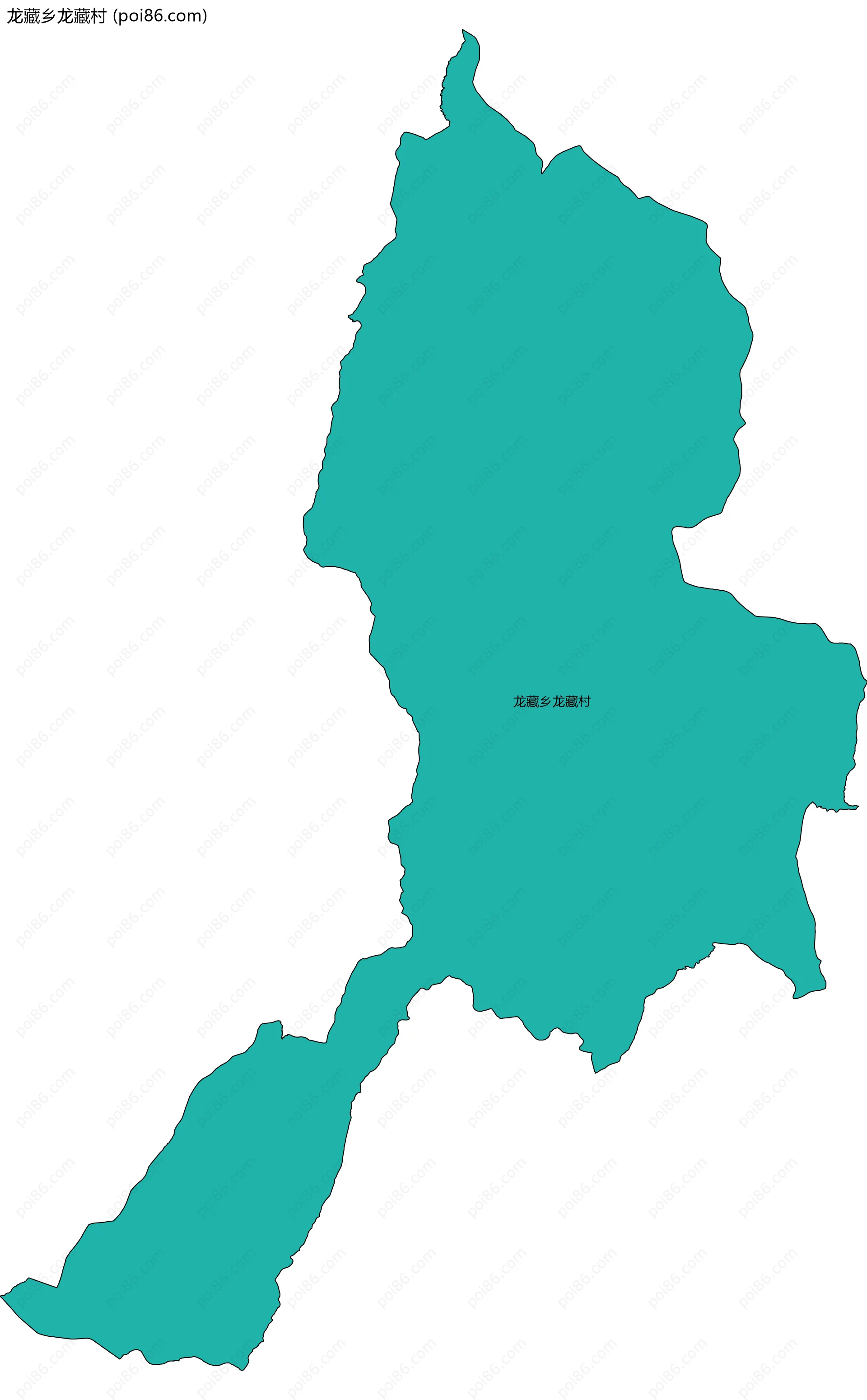 龙藏乡龙藏村边界地图