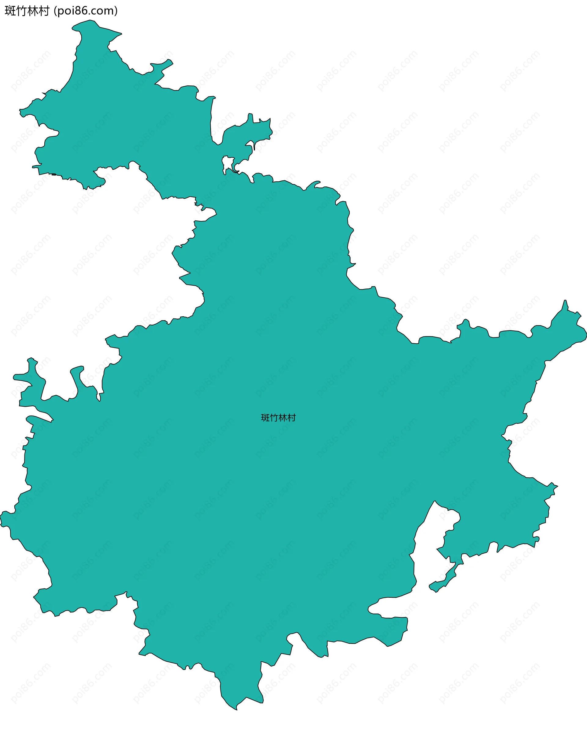 斑竹林村边界地图