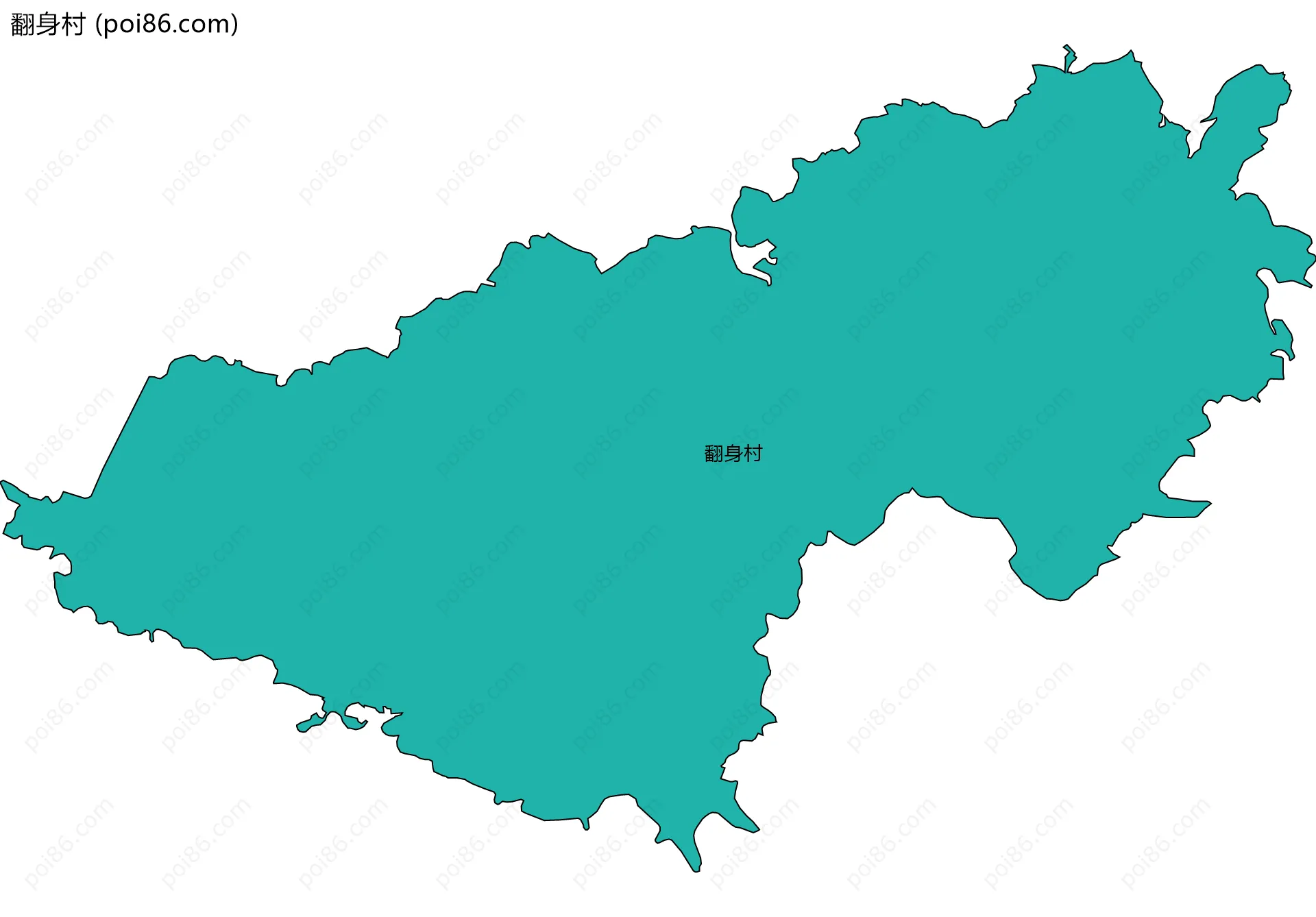 翻身村边界地图