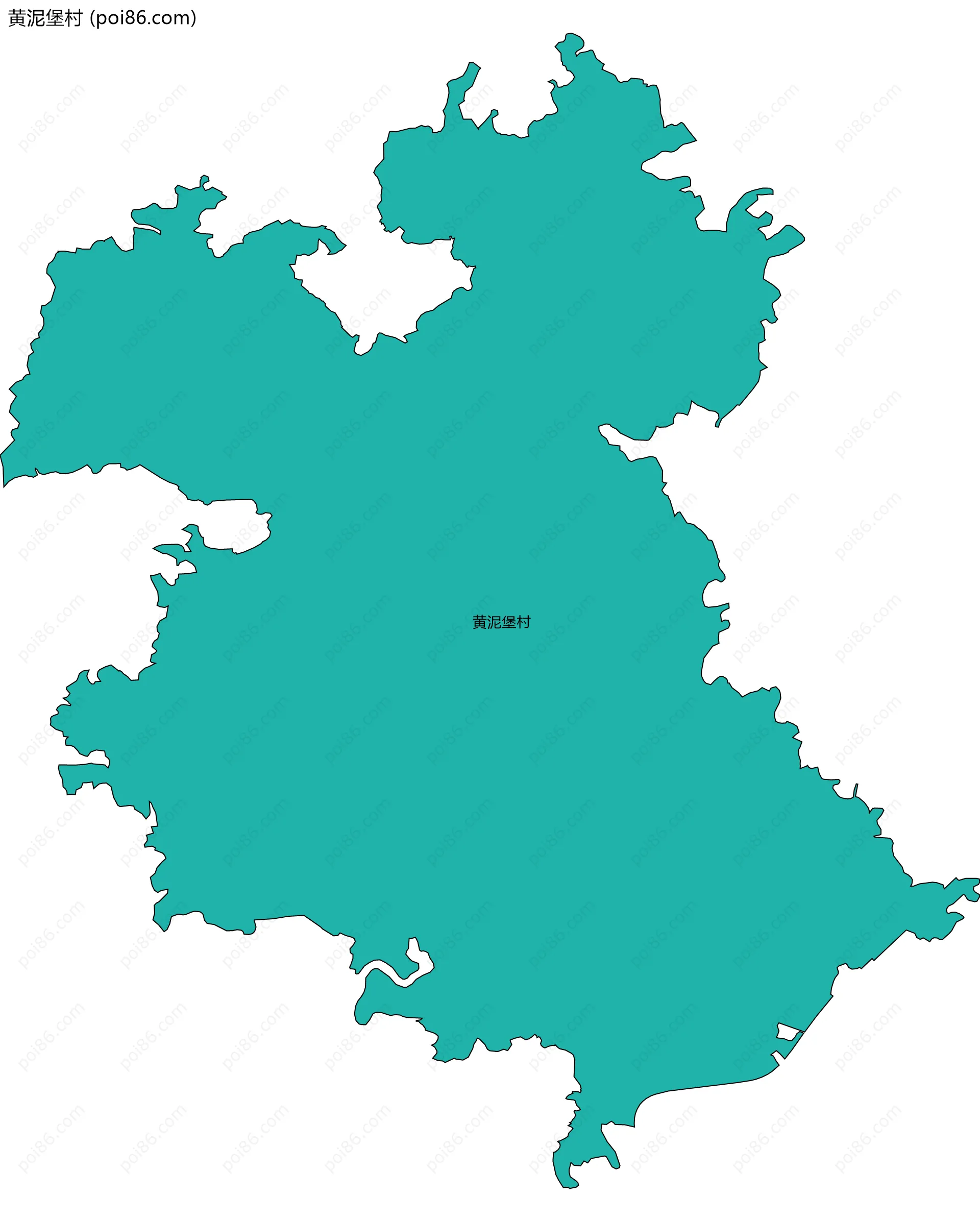 黄泥堡村边界地图