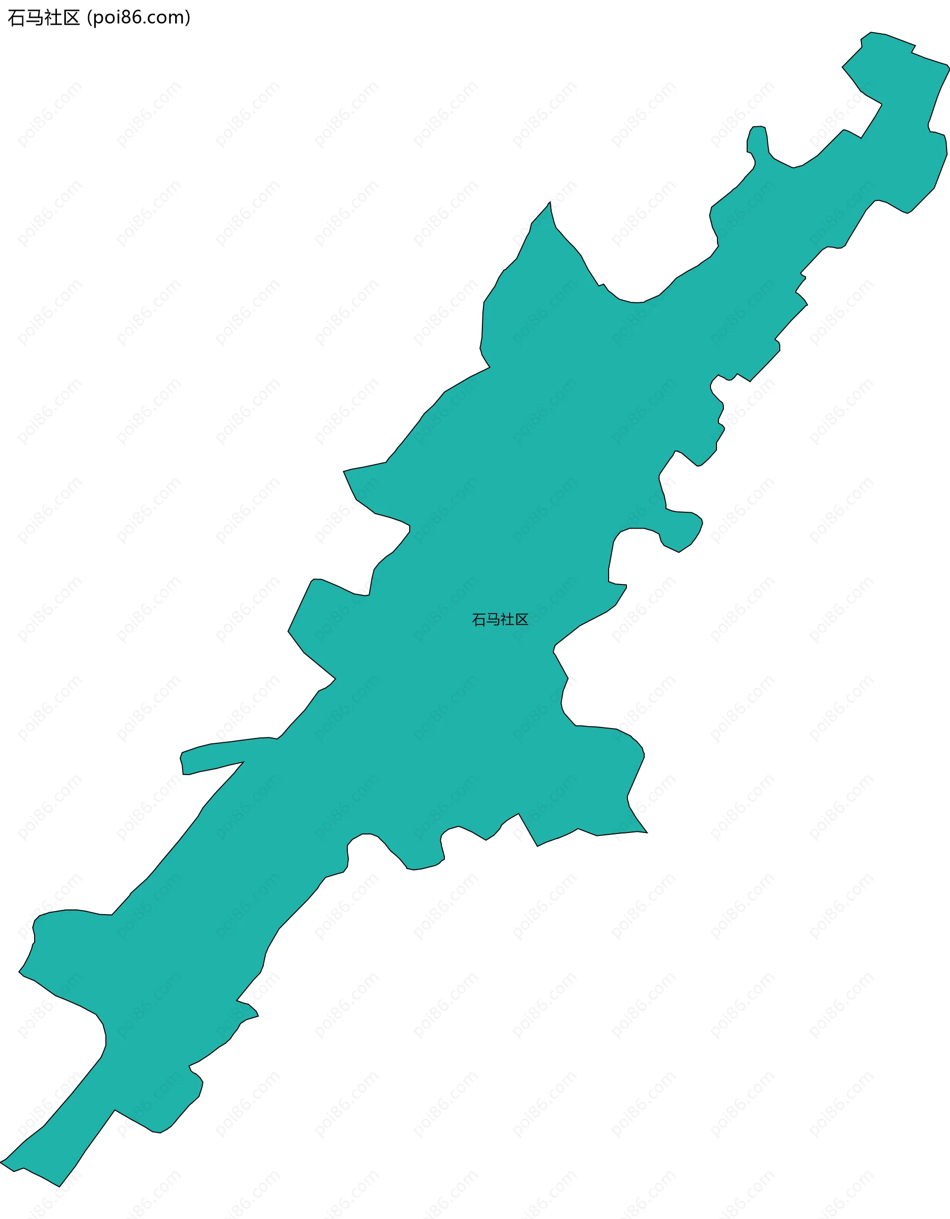 石马社区边界地图