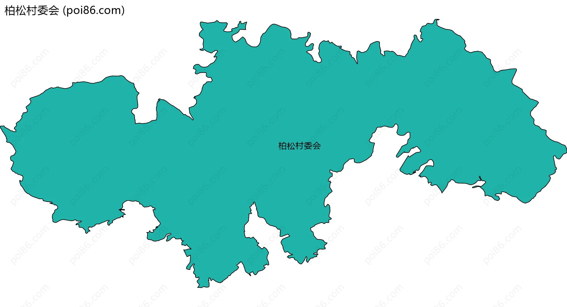 柏松村委会边界地图