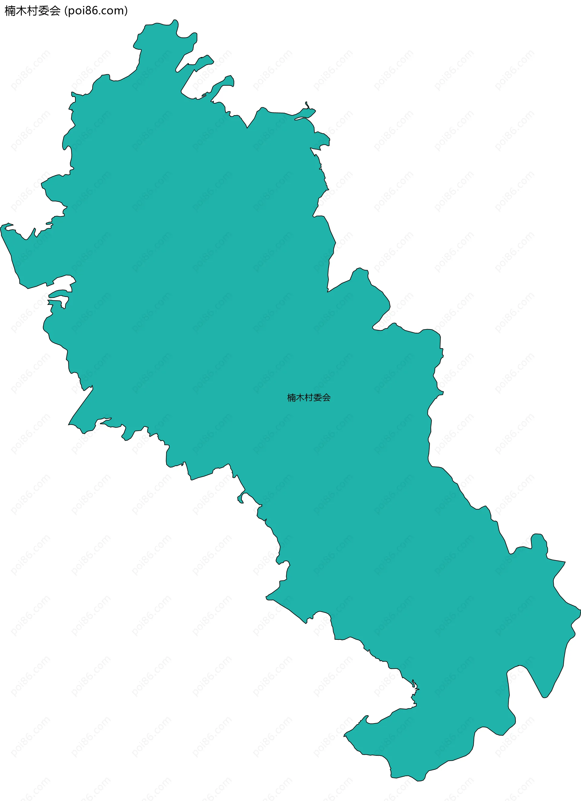 楠木村委会边界地图