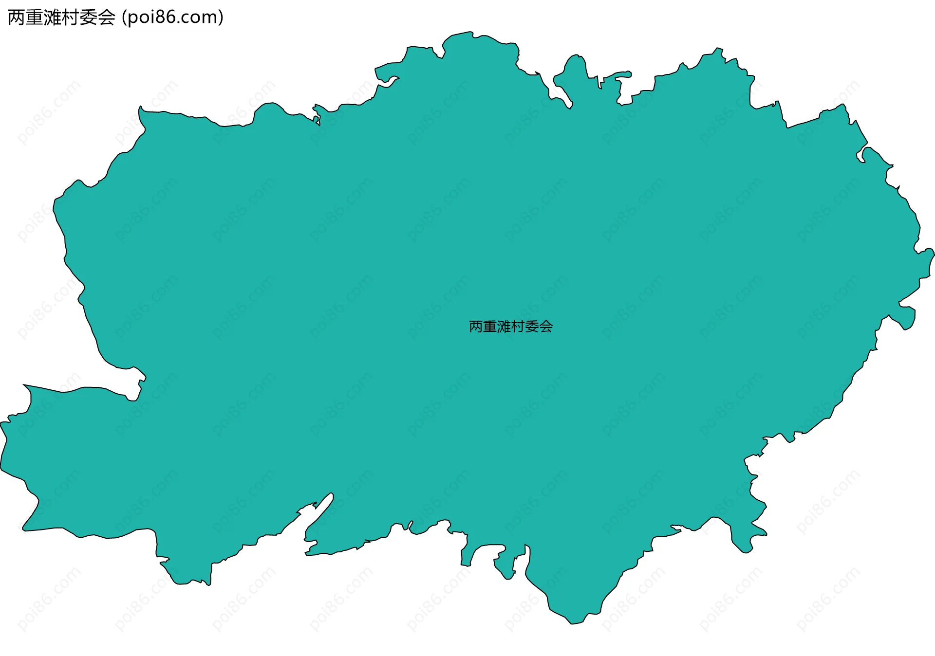 两重滩村委会边界地图