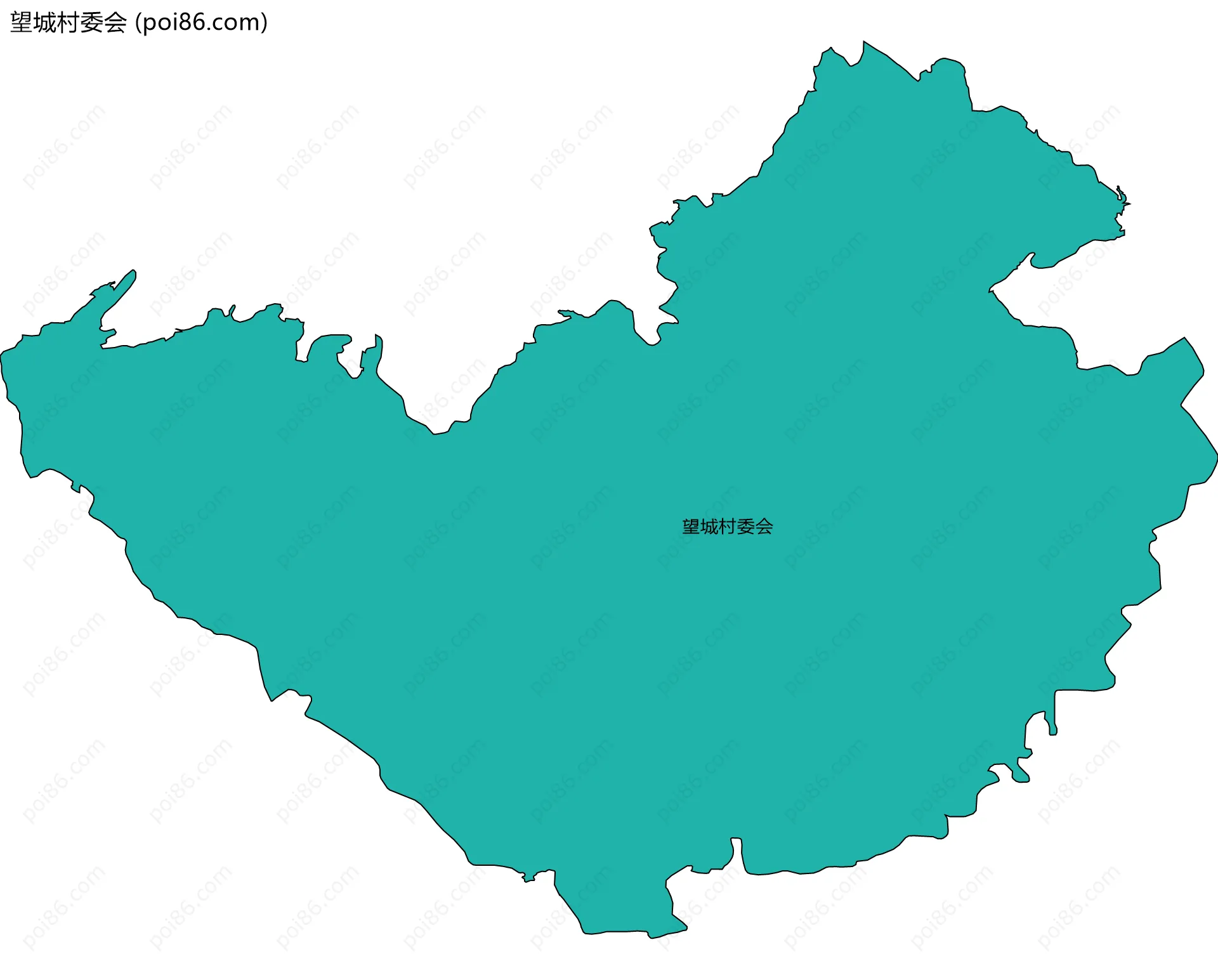 望城村委会边界地图